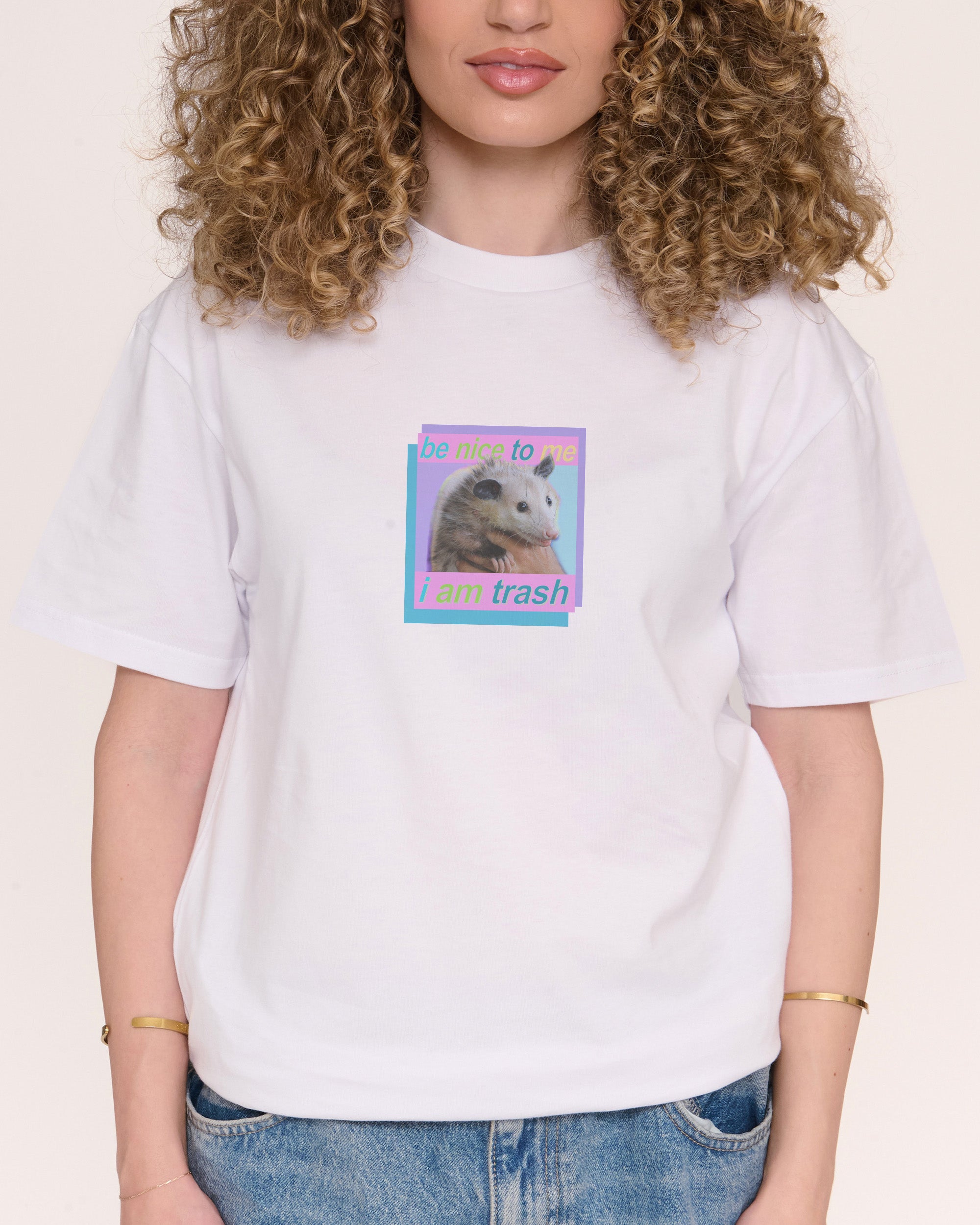 Be Nice to Me White T-Shirt