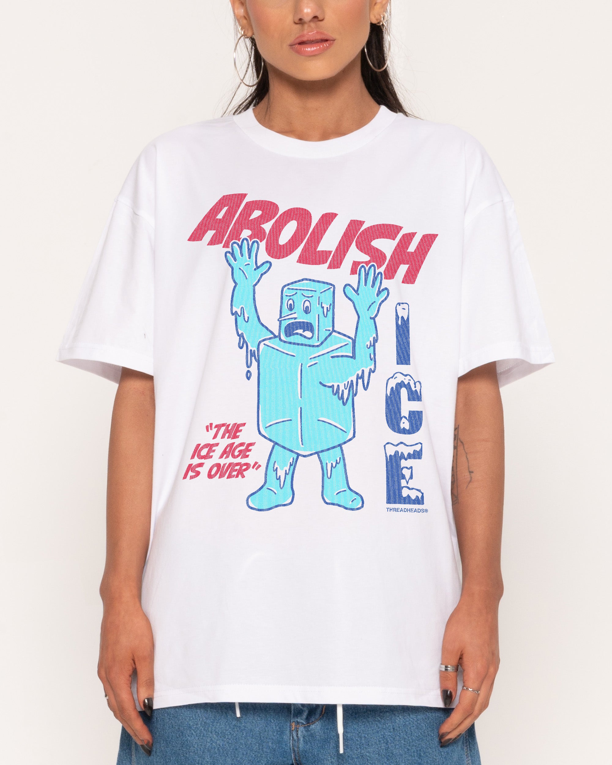 Abolish Ice White T-Shirt