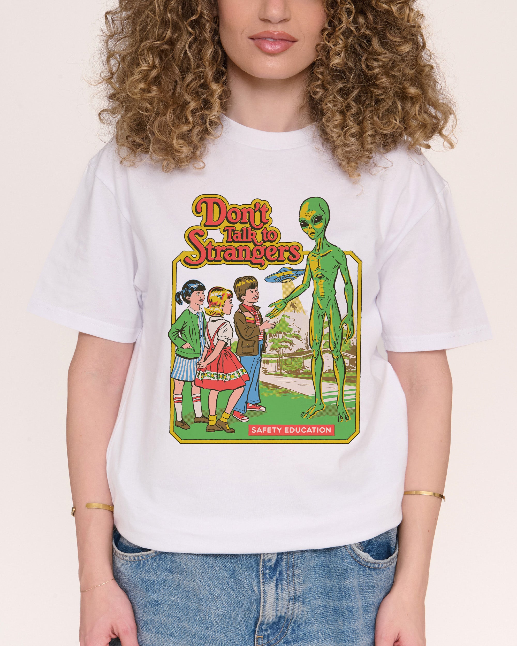Don't Talk To Strangers T-Shirt | Designed by Steven Rhodes