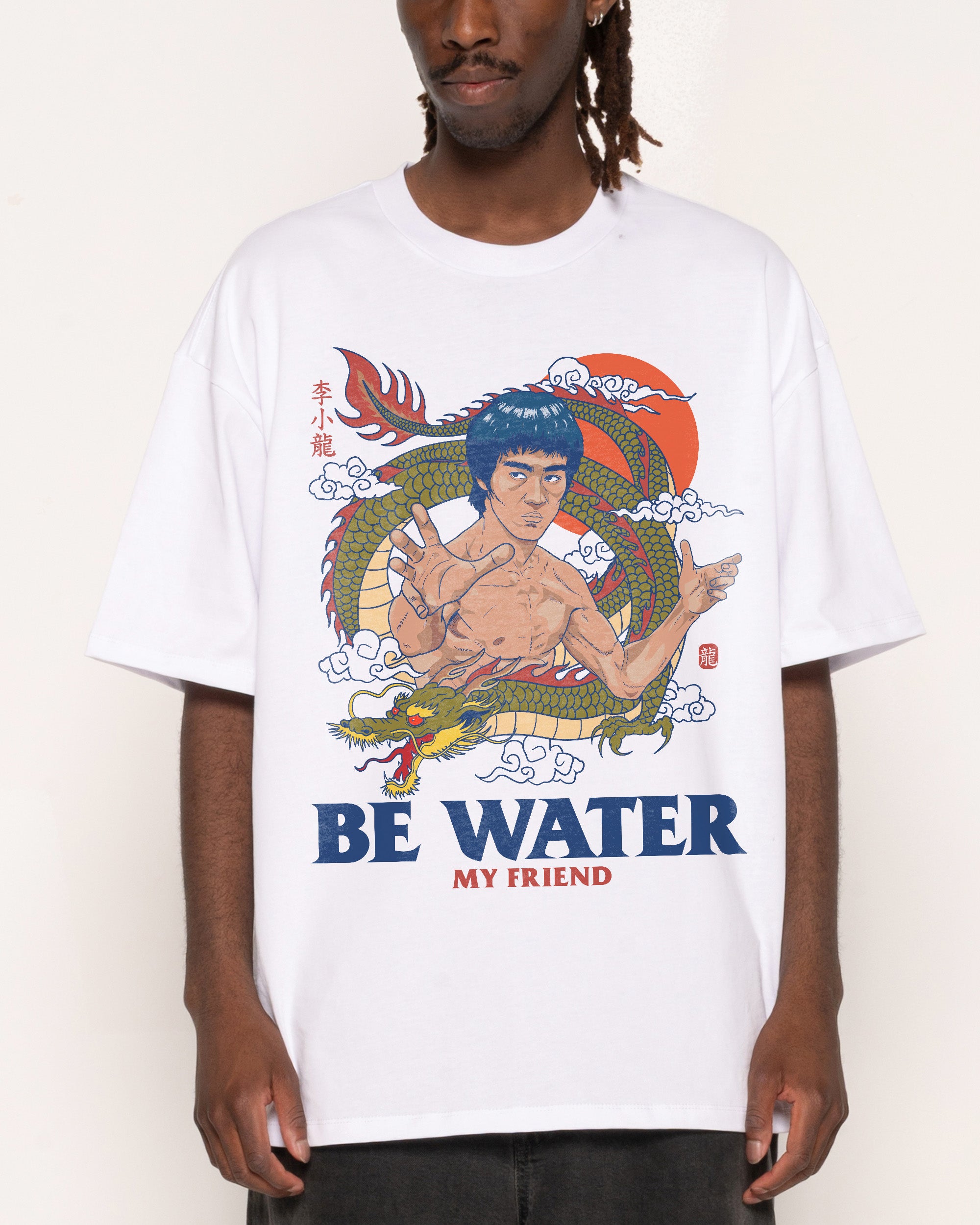 Bruce Lee Be Water Oversized Tee | Official Bruce Lee Merch USA