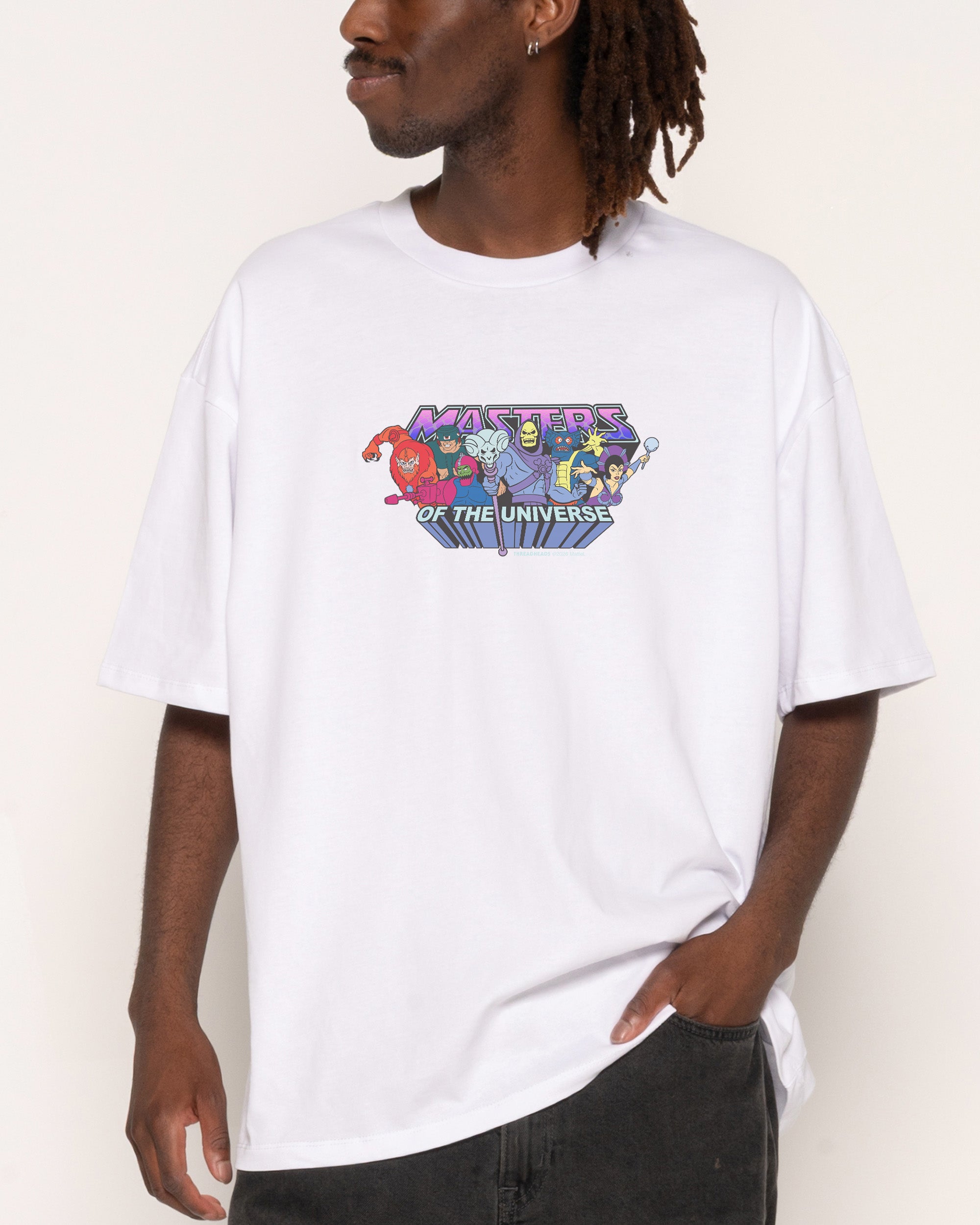 Villains White Oversized Tee