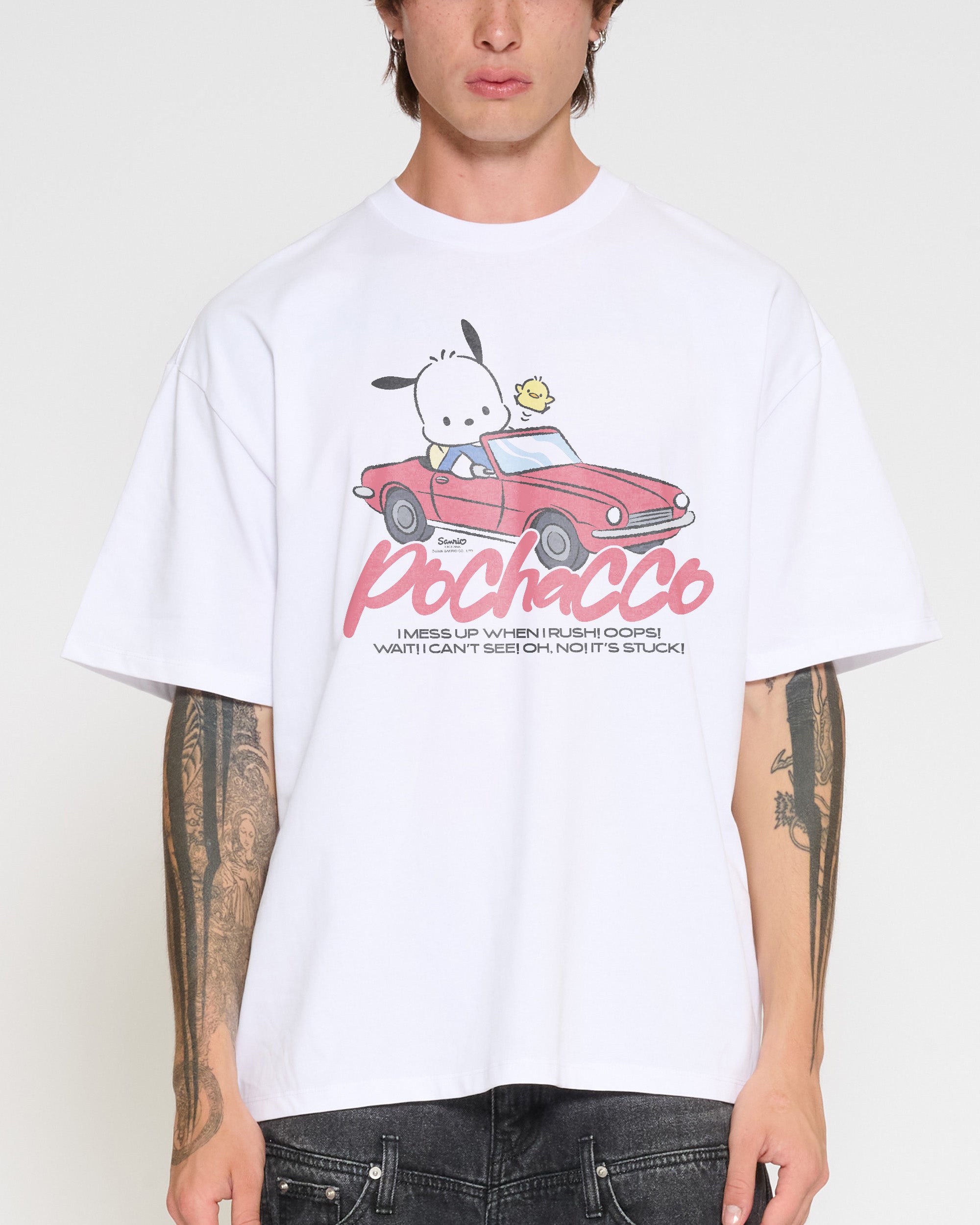 Pochacco Peak Hour Oversized Tee | Sanrio | Threadheads Europe