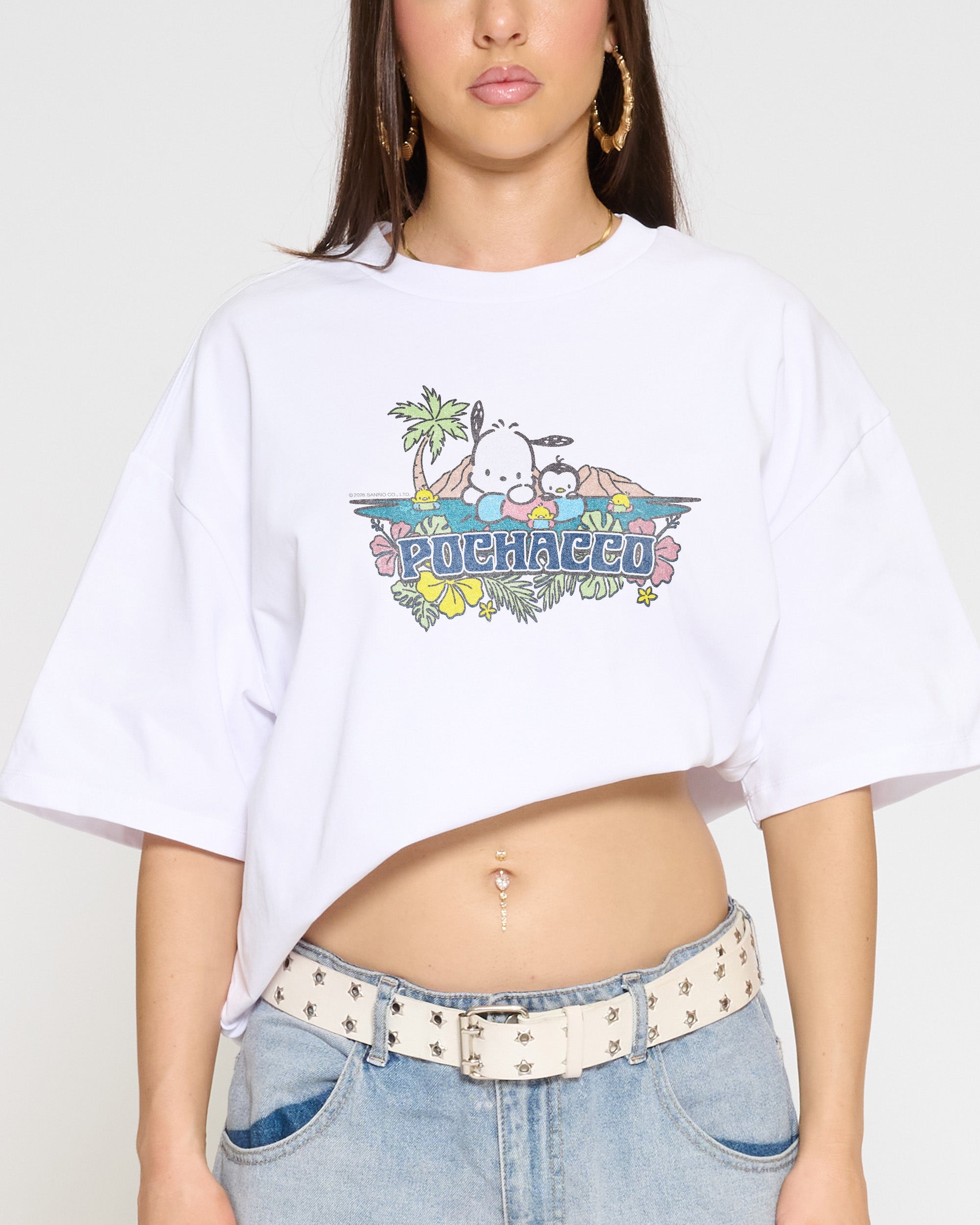 Pochacco Summer Friends Oversized Tee | Sanrio | Threadheads Europe