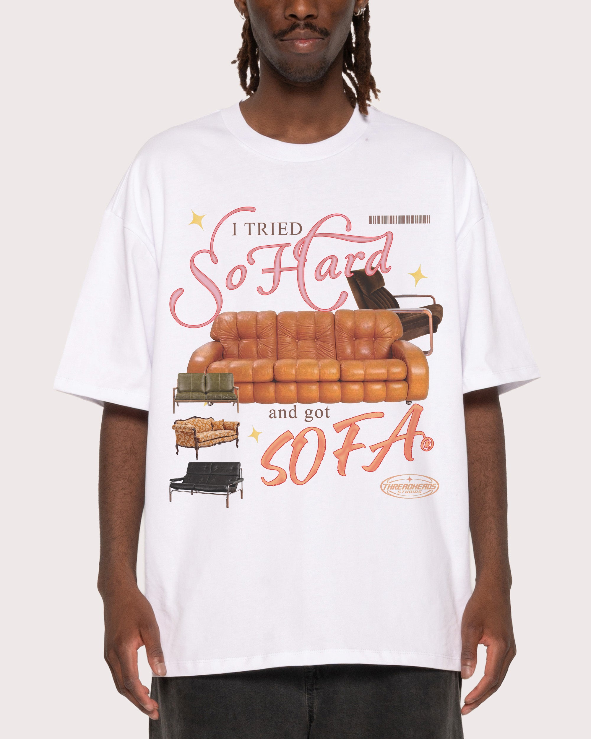 I Tried So Hard and Got Sofa White T-Shirt