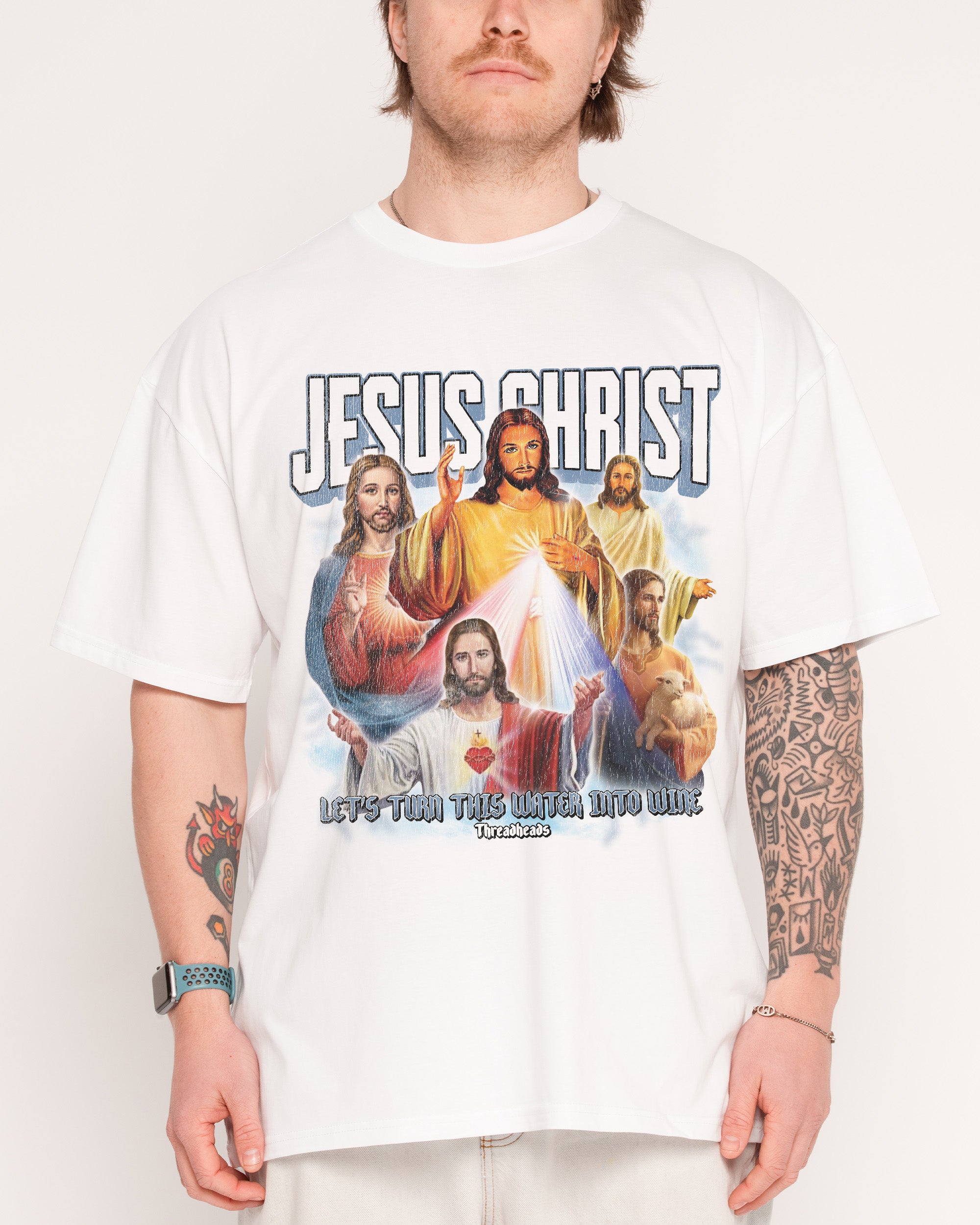 DIR EN GREY Jesus Christ Tシャツ Vintage Jesus Christ T-Shirt | Vintage Distressed T-Shirt Canada