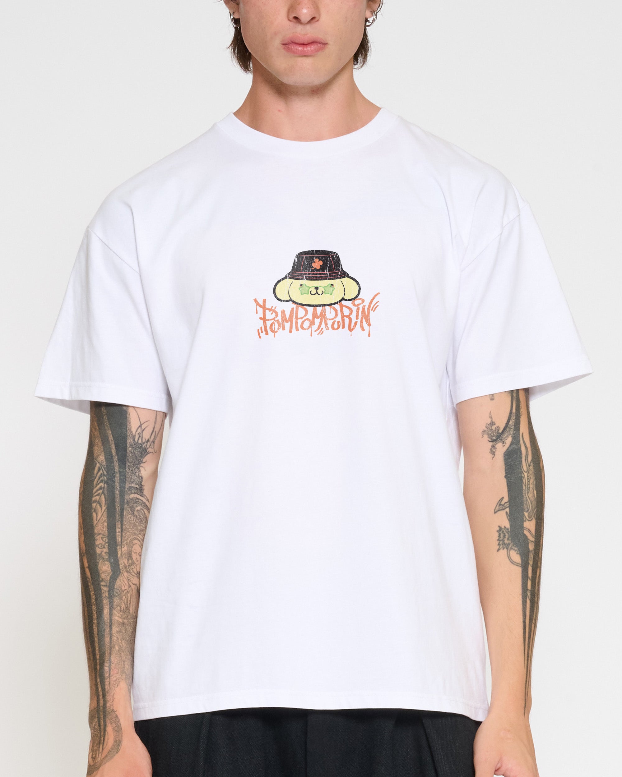 Pompompurin Street T-Shirt Official Hello Kitty and Friends collab Threadheads