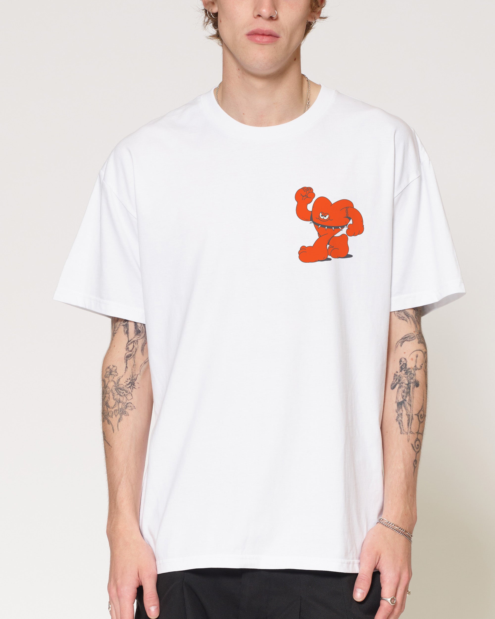 Hardcore Heartcore White T-Shirt