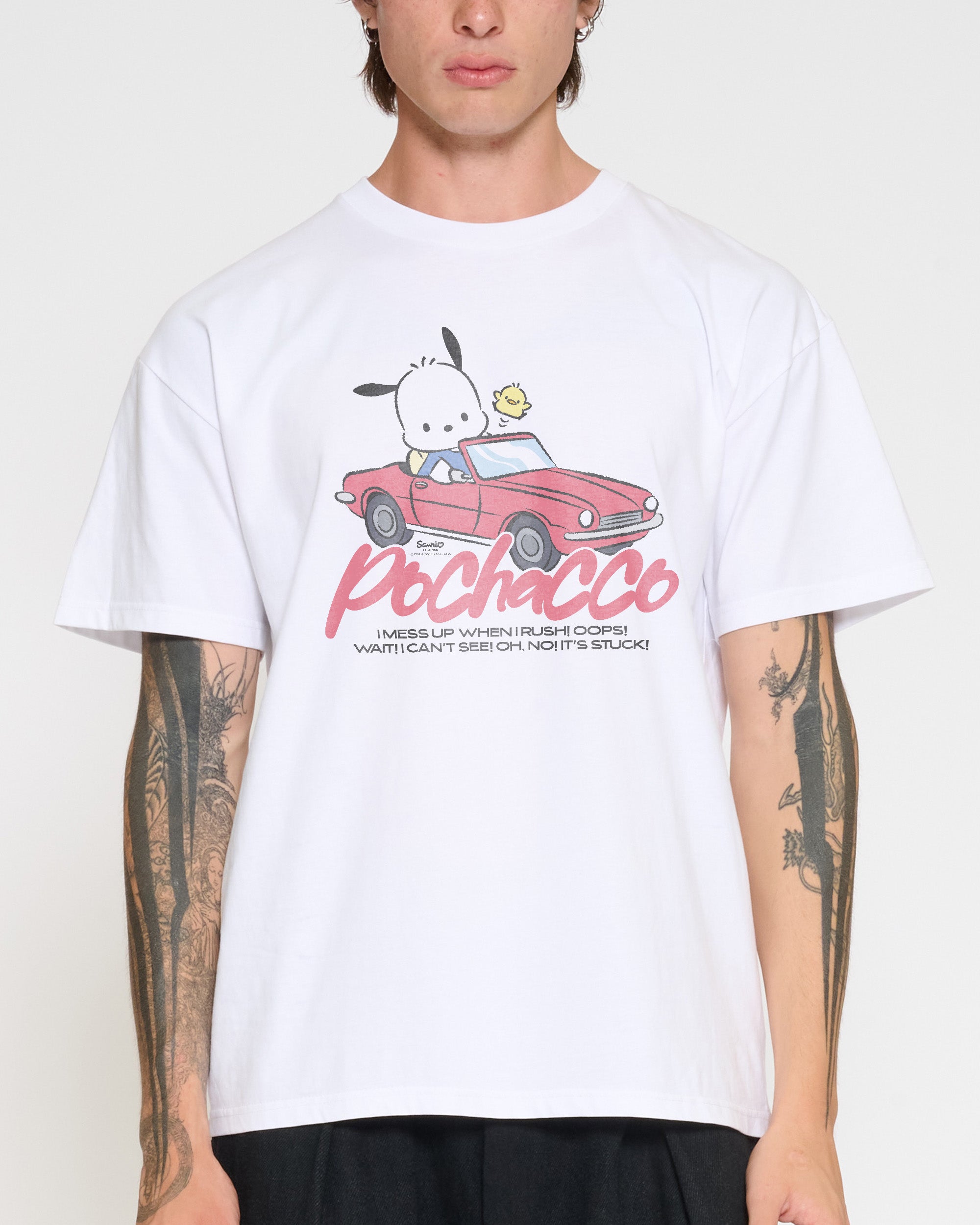 Pochacco Peak Hour T-Shirt Official Hello Kitty and Friends collab Threadheads