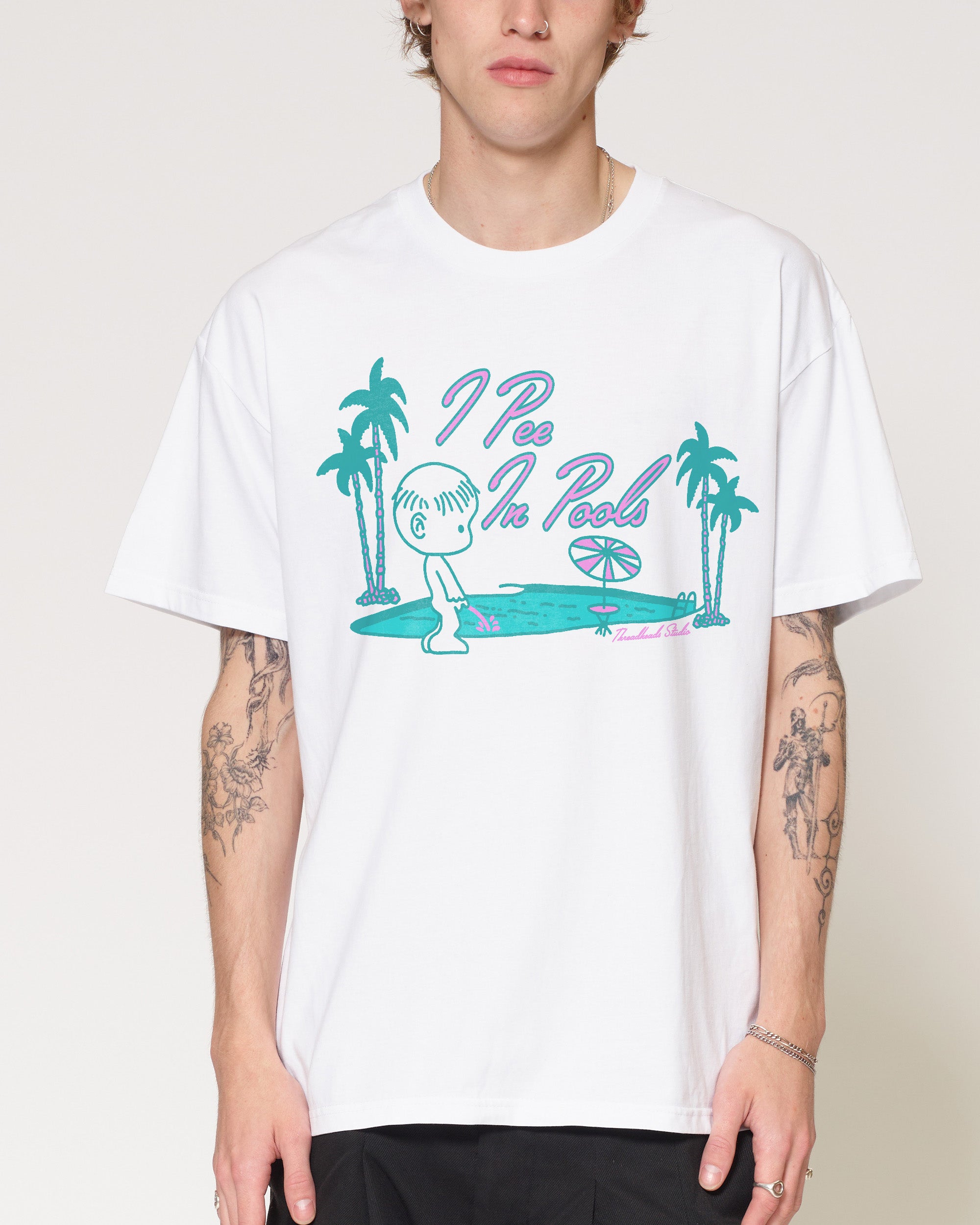 I Pee In Pools White T-Shirt