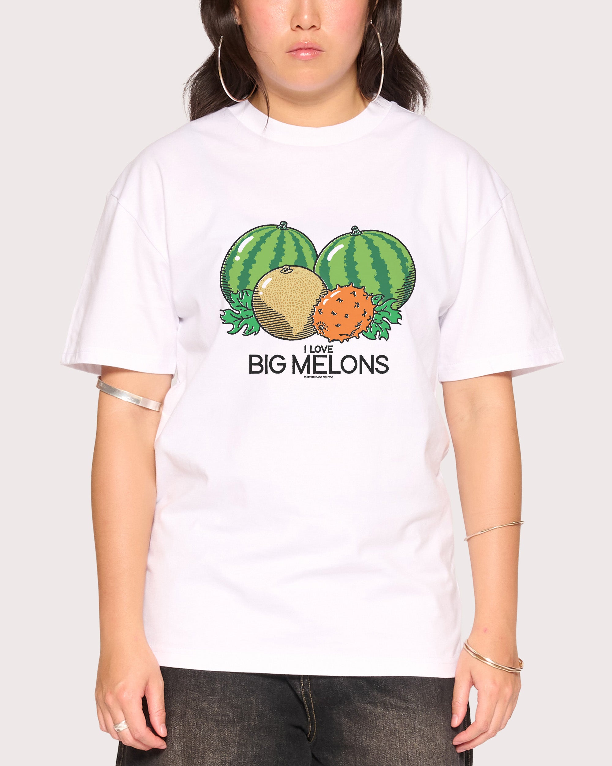 I Love Big Melons White T-Shirt