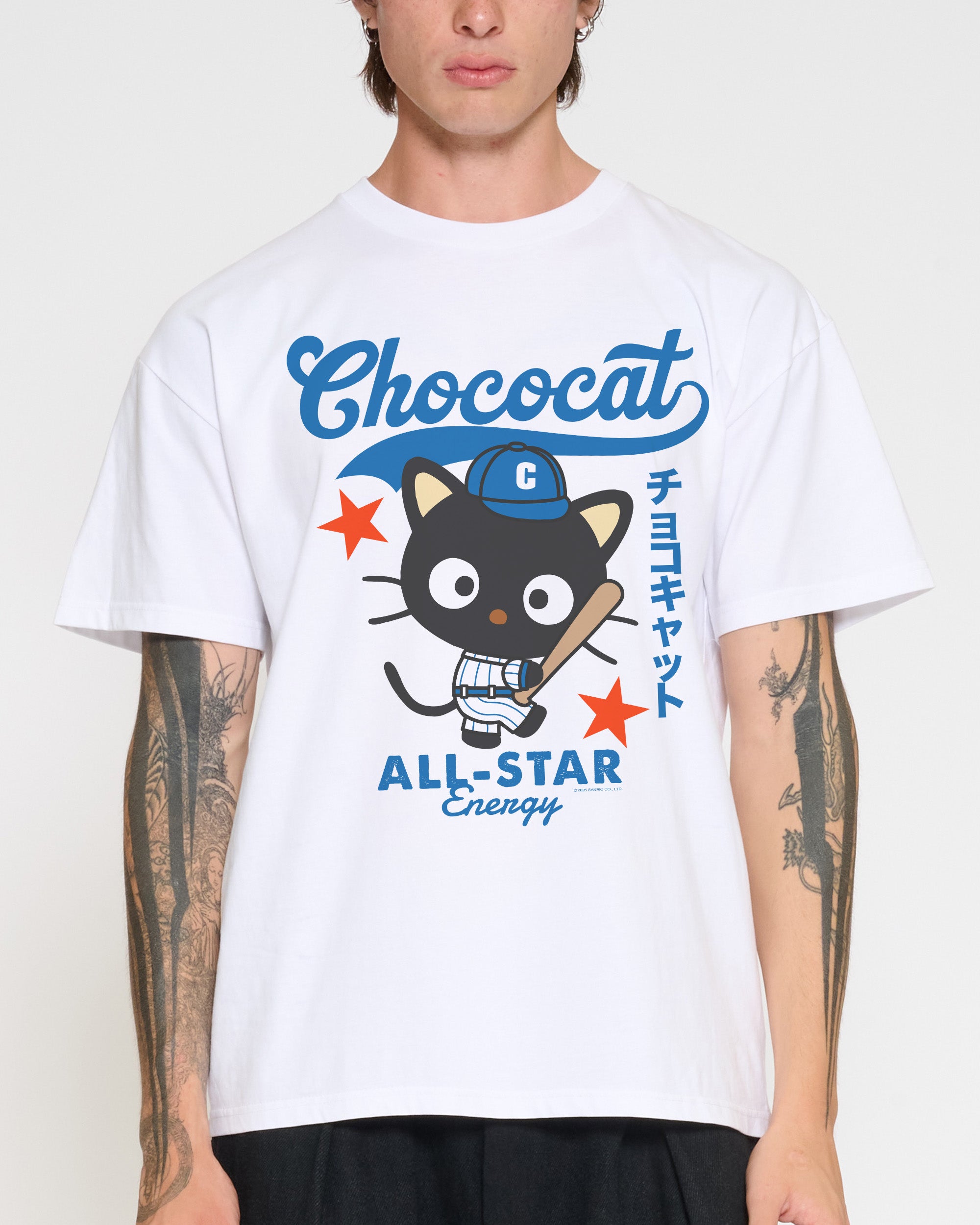 Chococat Baseball T-Shirt Official Hello Kitty and Friends collab Threadheads