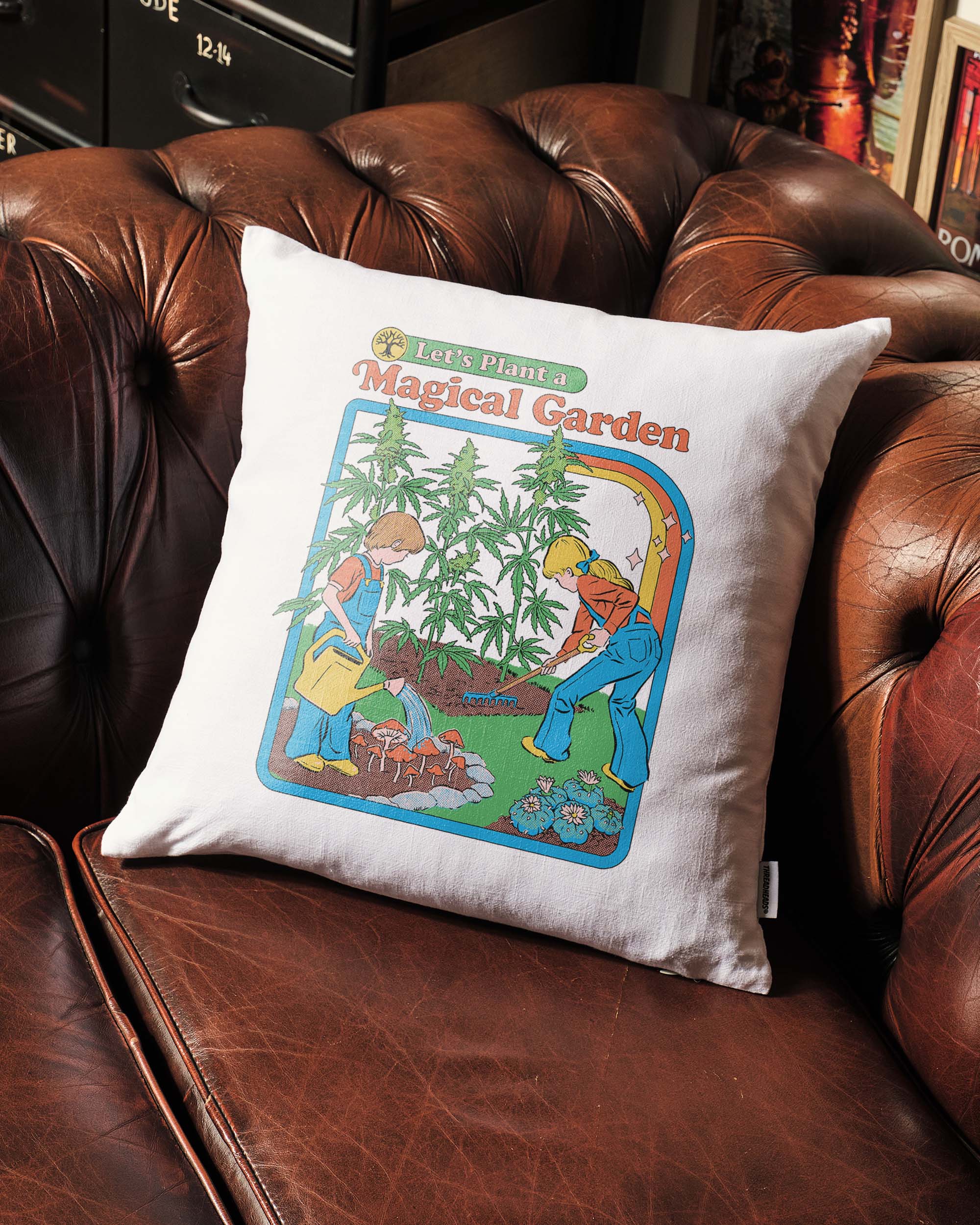 Magical Garden Cushion Designed by Steven Rhodes UK