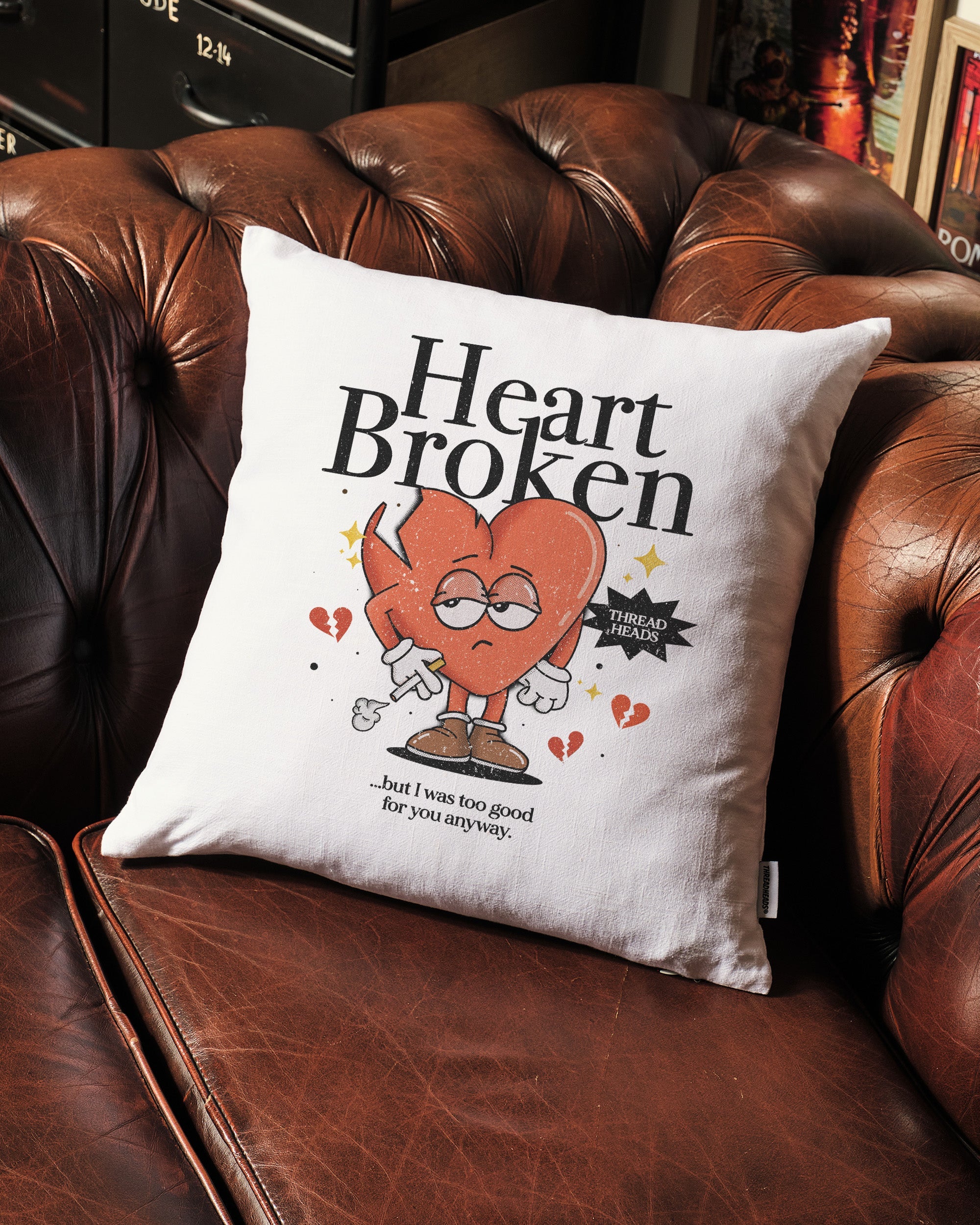 Heart Broken Cushion Australia Online White