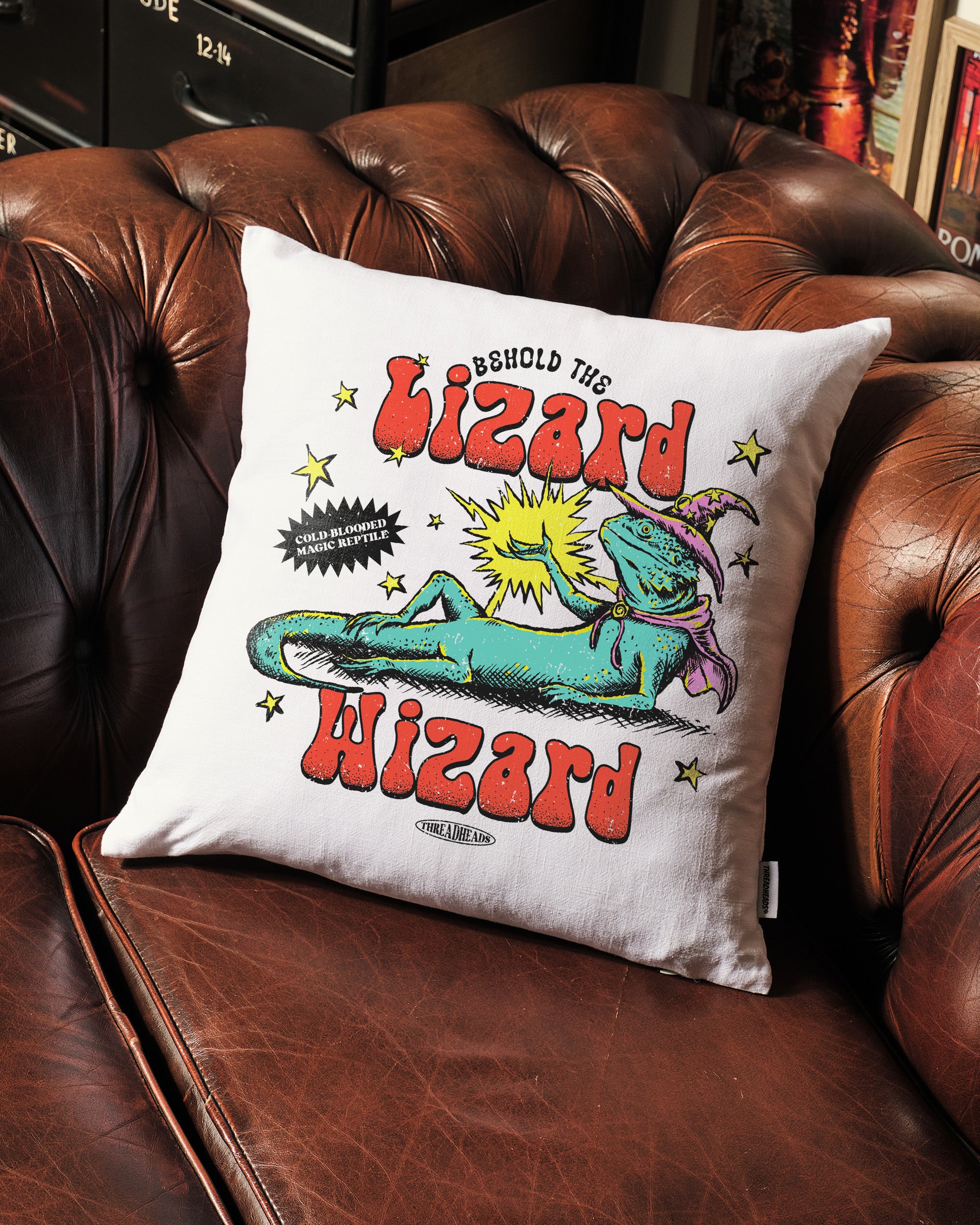 Lizard Wizard Cushion Australia Online White