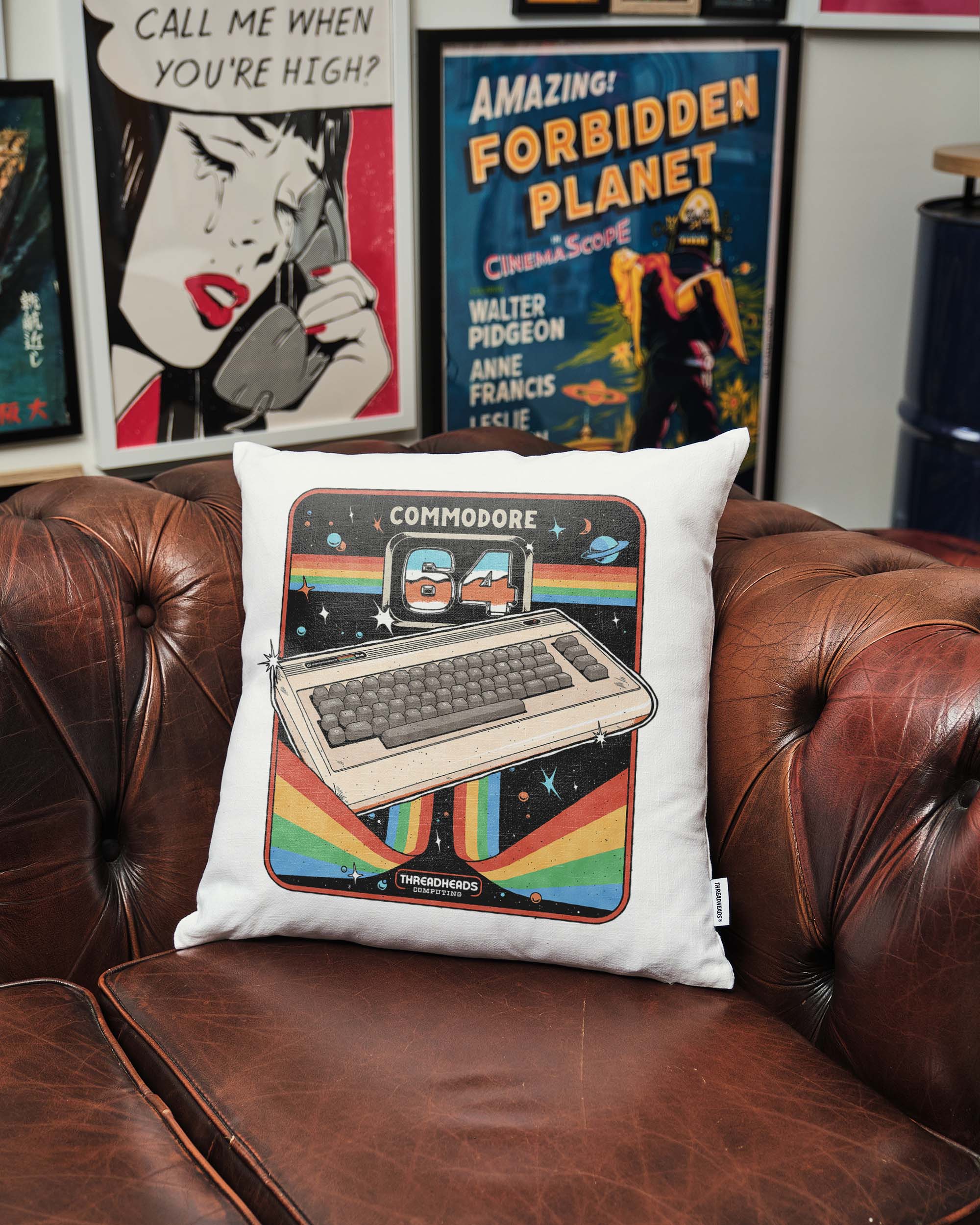 Commodore 64 Advanced Home Computer Cushion