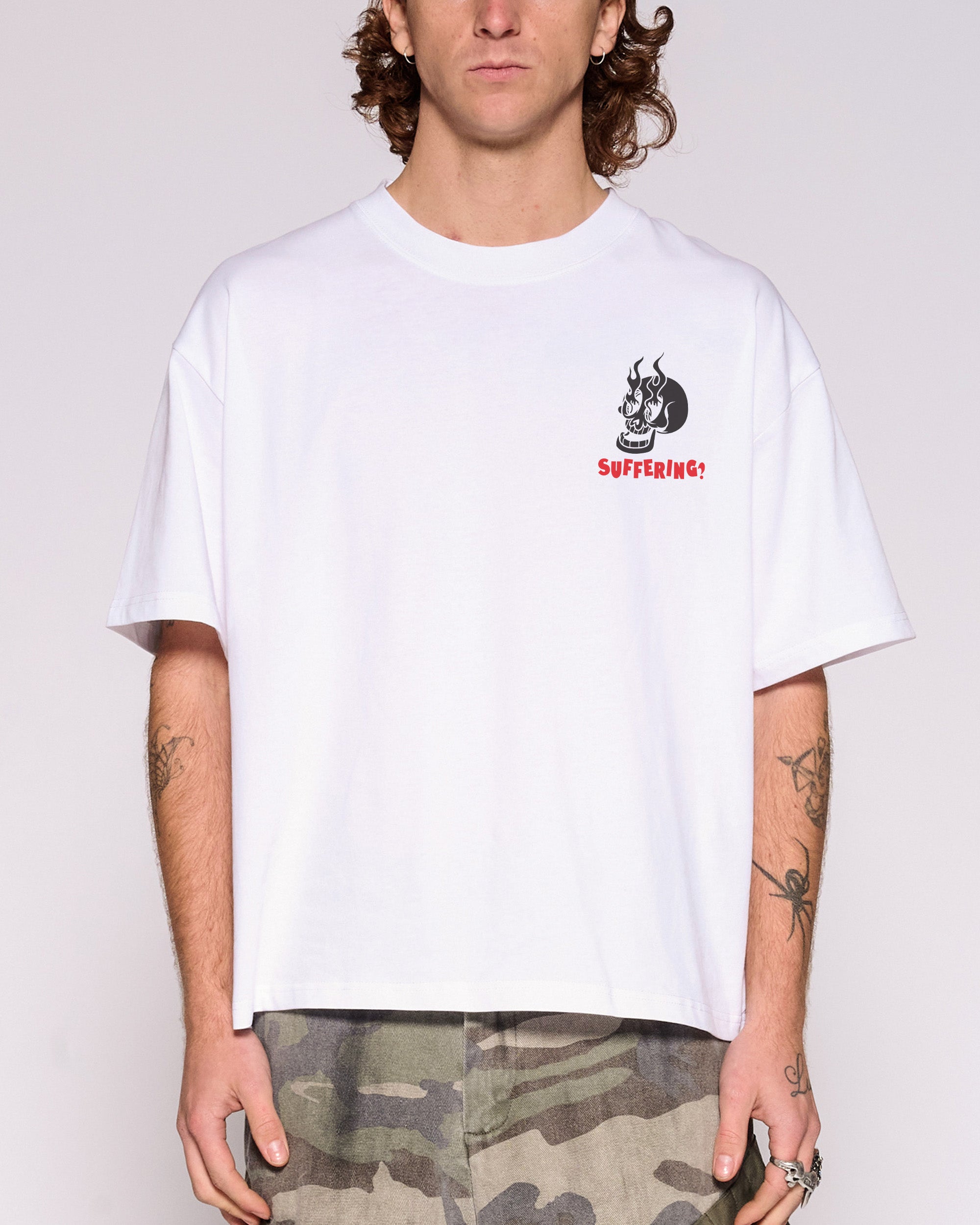 Stay Hydrated While You Suffer Oversized Crop Tee