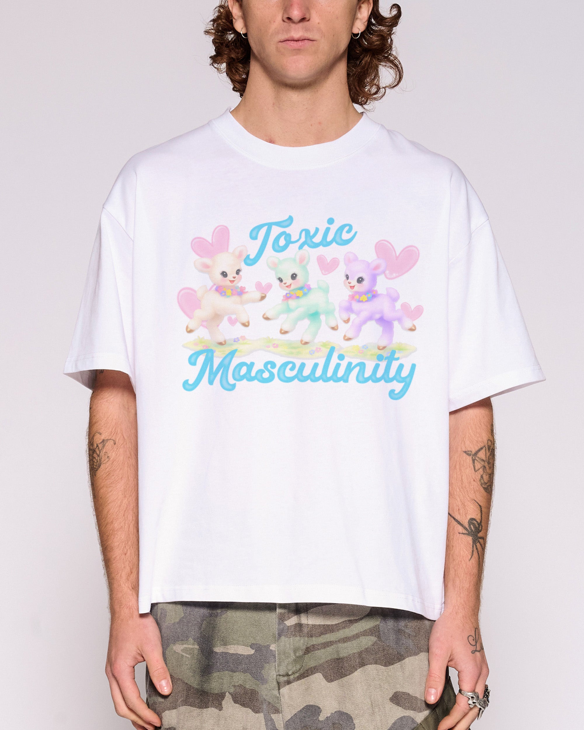 Toxic Masculinity Oversized Crop Tee