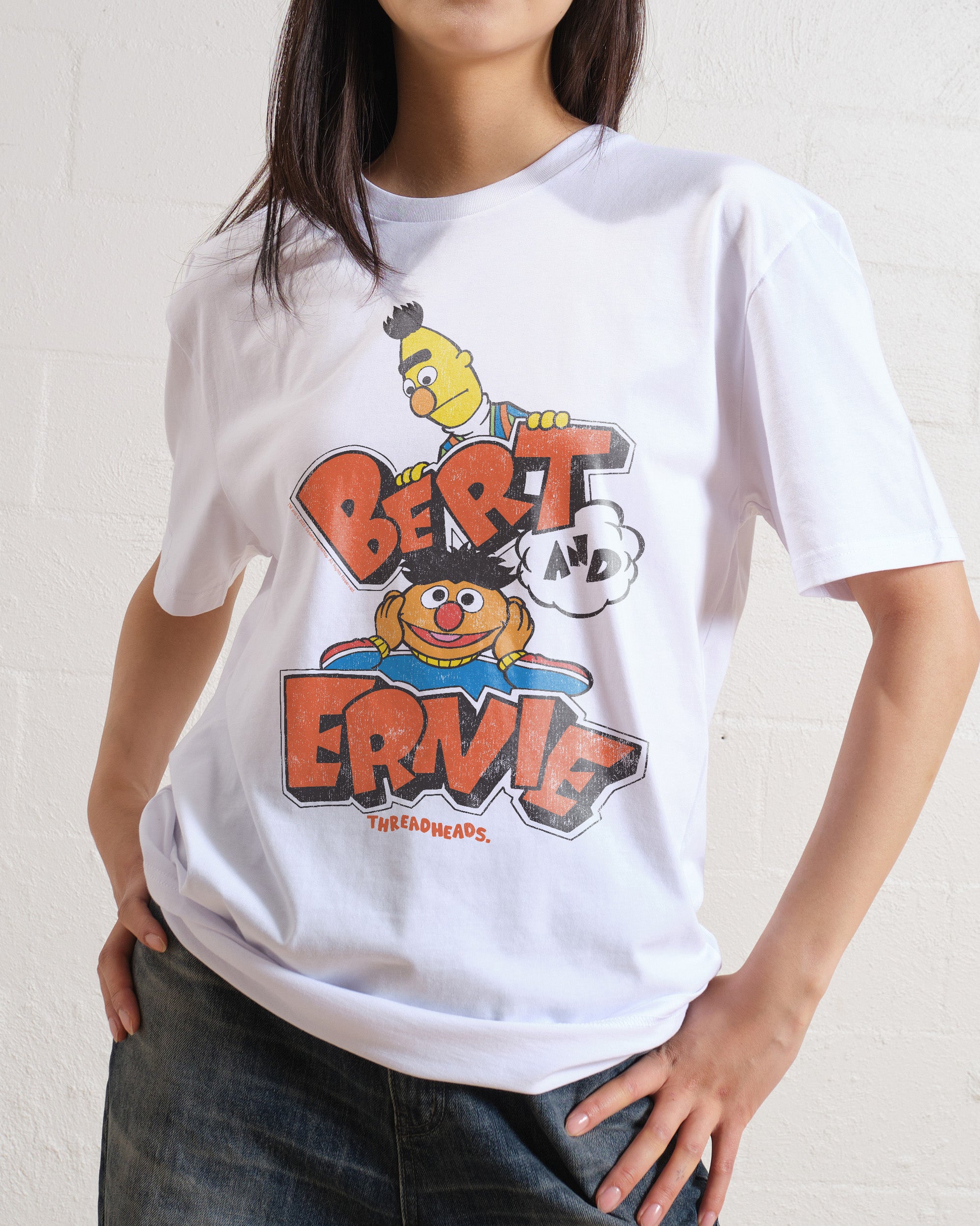 Retro Bert And Ernie T Shirt Official Sesame Street Merch