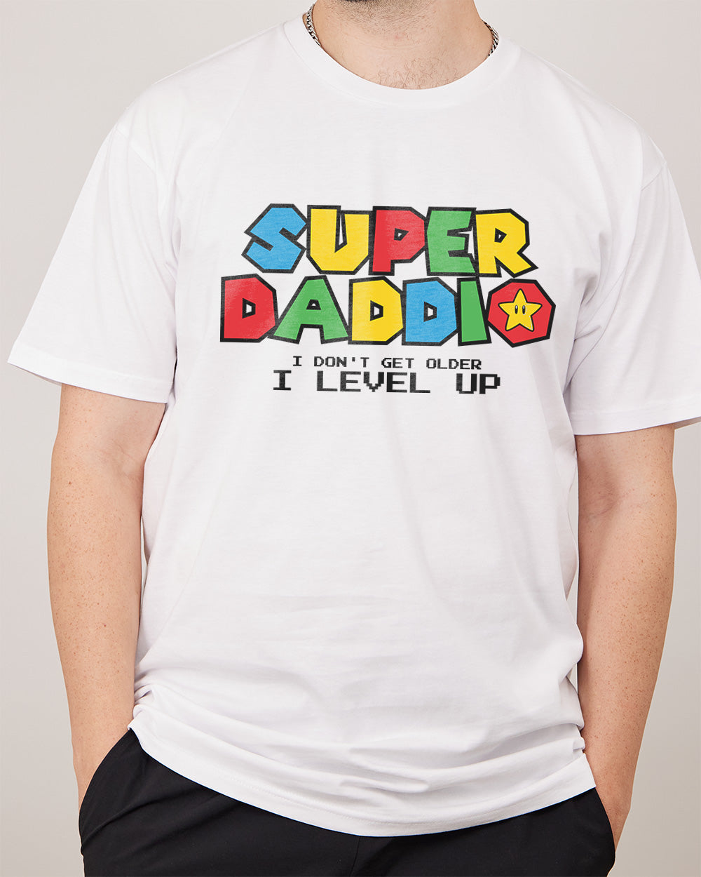 Super Daddio T-Shirt Australia Online #colour_white