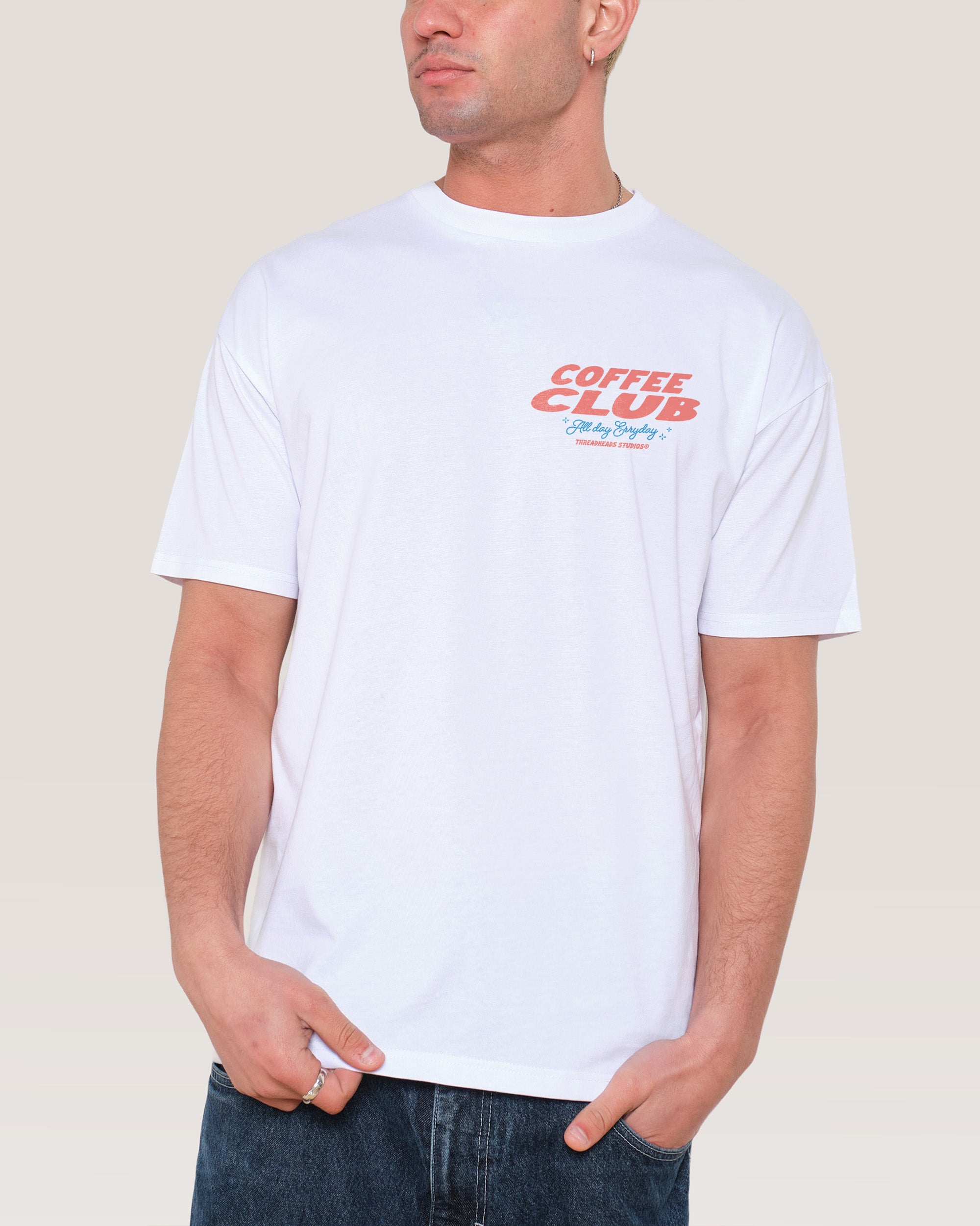 Coffee Club White T-Shirt