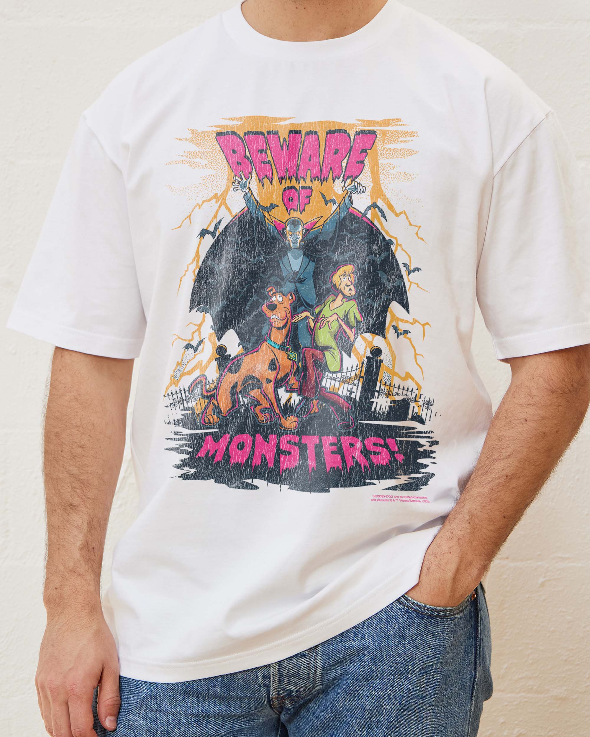 Beware of Monsters T-Shirt Australia Online White
