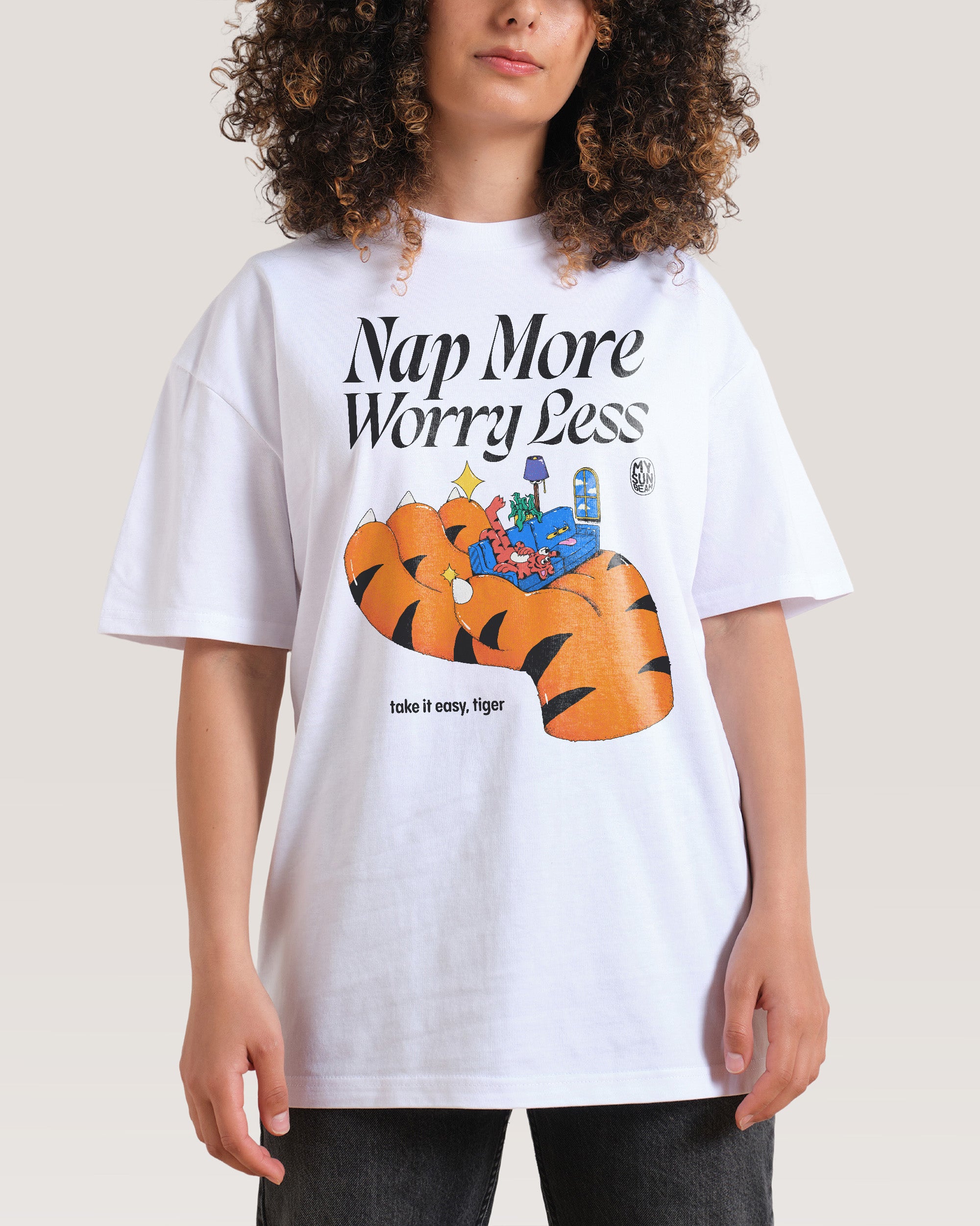 Nap More White T-Shirt