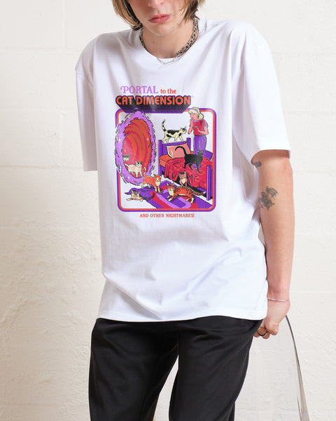 サガエメラルドビヨンド　Ameya's Cats! Tシャツ Lサイズ White-Front_4b9836b4-ec6c-46b2