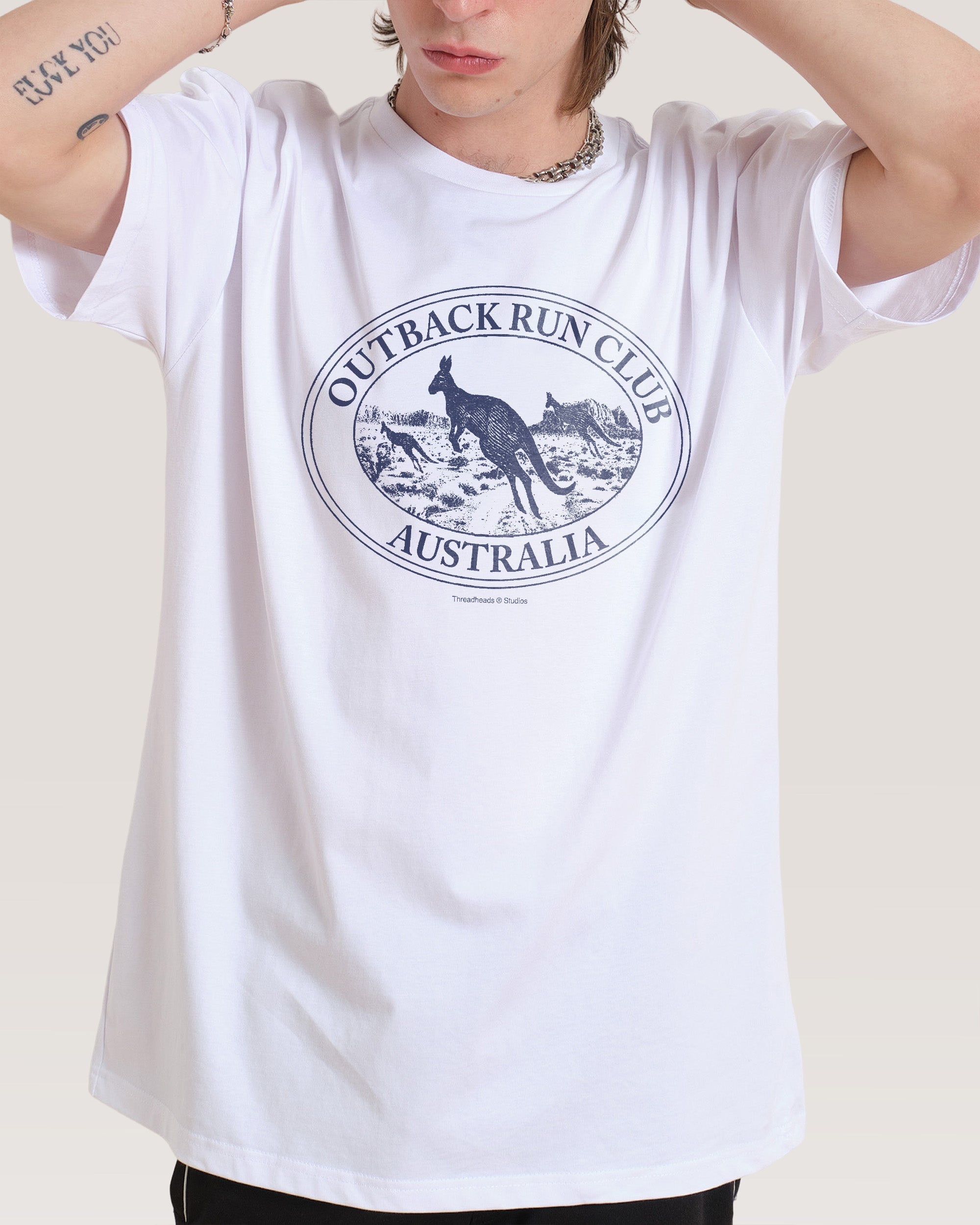 Kangaroo Outback Run Club T-Shirt Australia Threadheads Online
