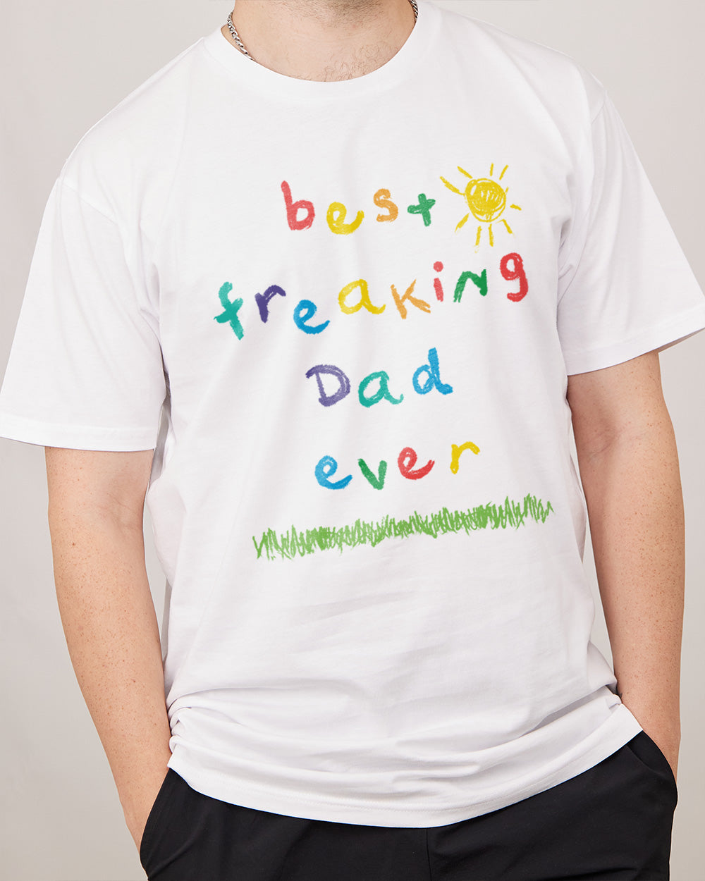Best Freaking Dad Ever T-Shirt Australia Online #colour_white