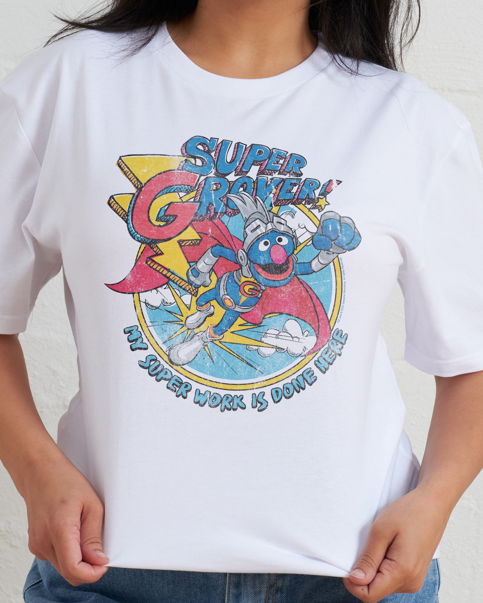 Super Grover Vintage T-Shirt | Official Sesame Street Merch