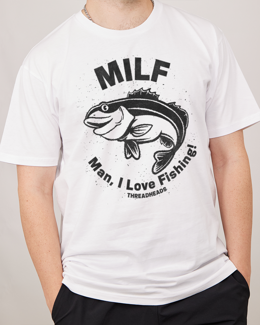 Man I Love Fishing  T-Shirt Australia Online #colour_white