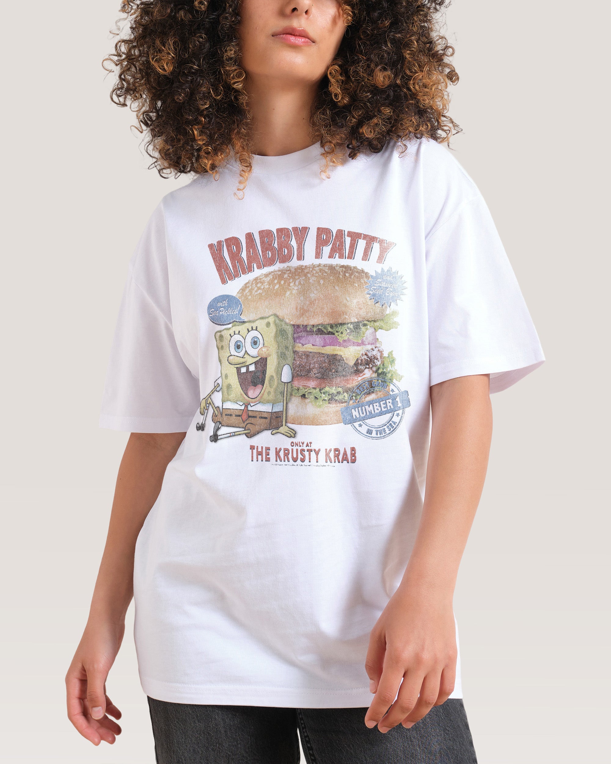 The Krabby Patty White T-Shirt