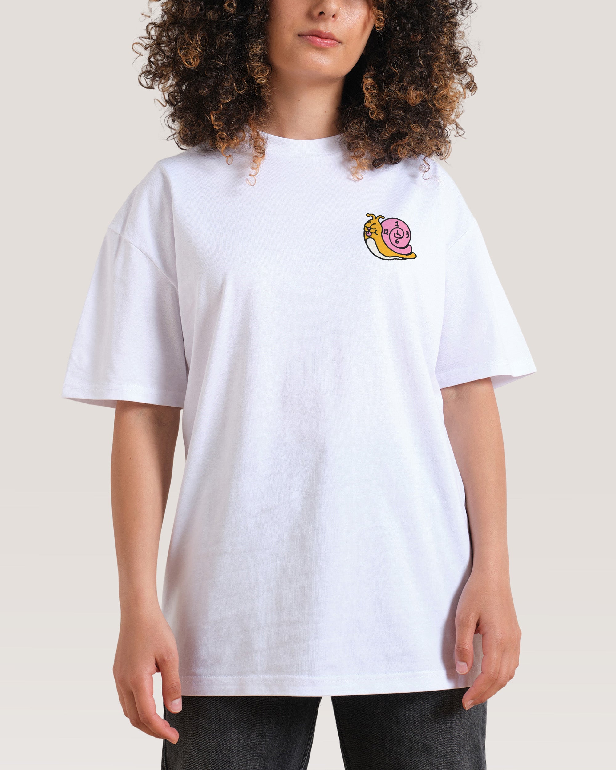 Time is on My Side Front and Back White T-Shirt