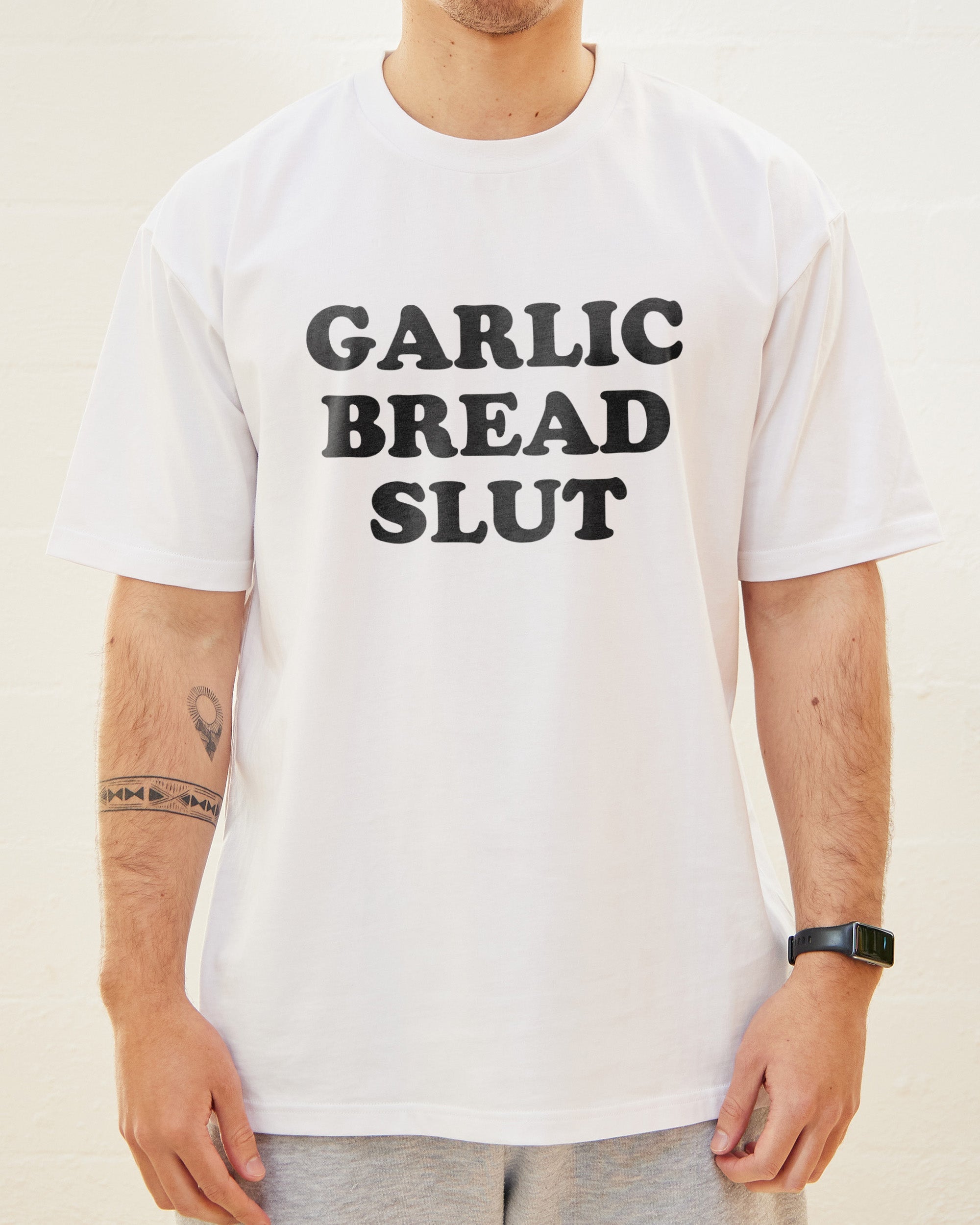 Garlic Bread Slut T-Shirt Australia Online White