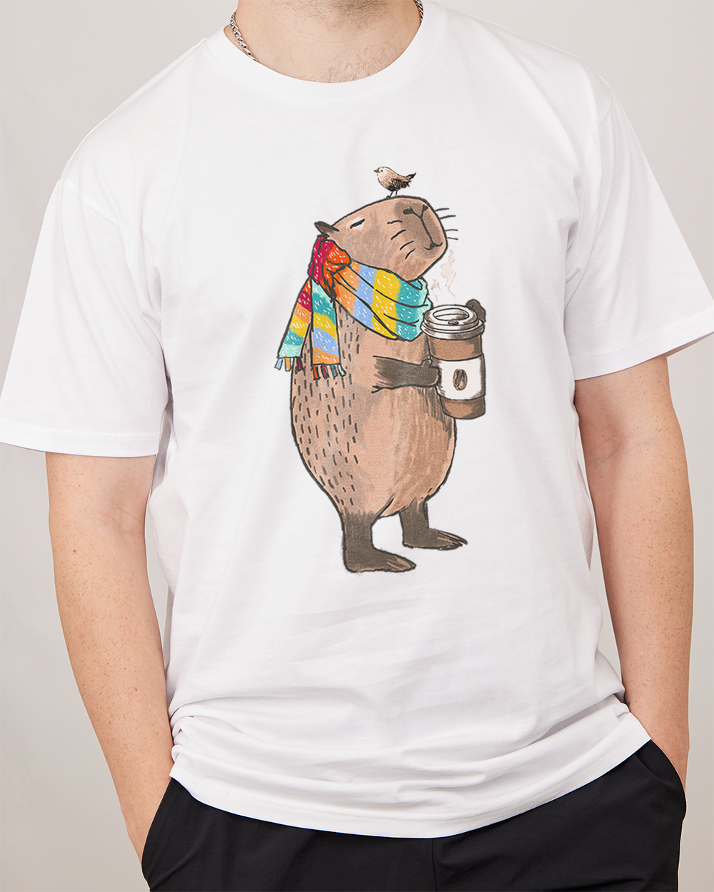 Coffeebara T-Shirt Australia Online #colour_white
