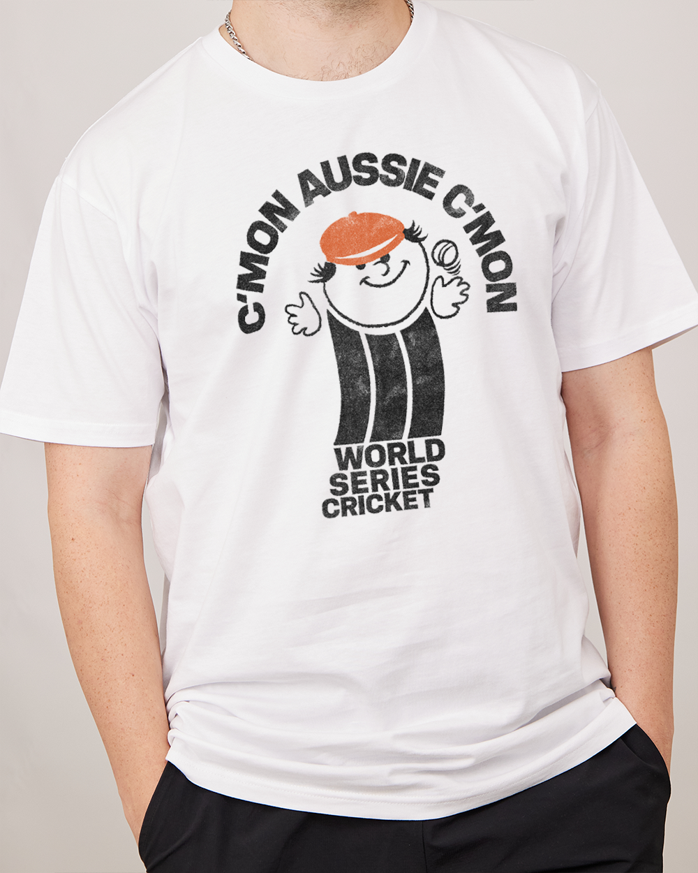 C'mon Aussie C'mon T-Shirt Australia Online #colour_white