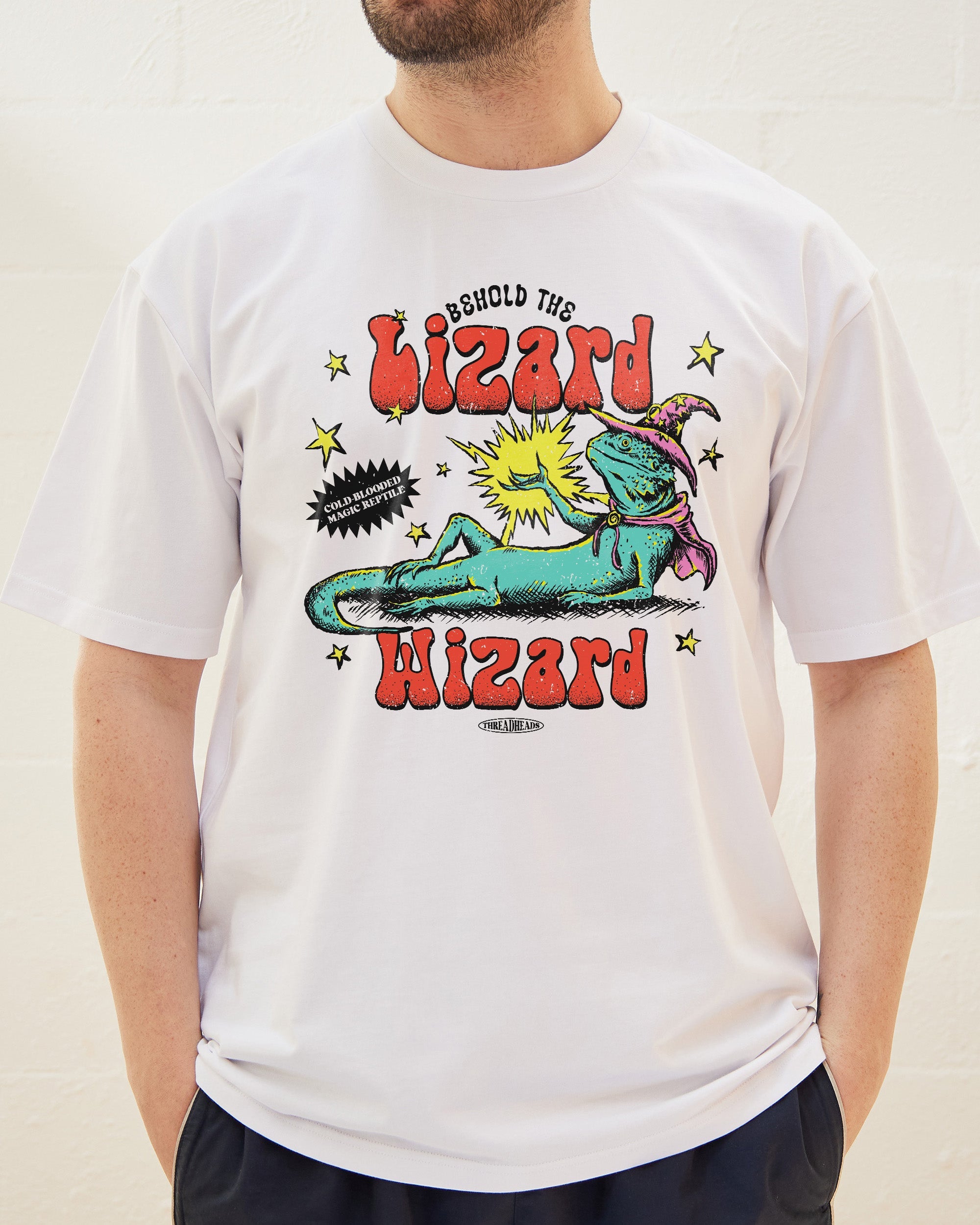 Lizard Wizard T-Shirt Australia Online White