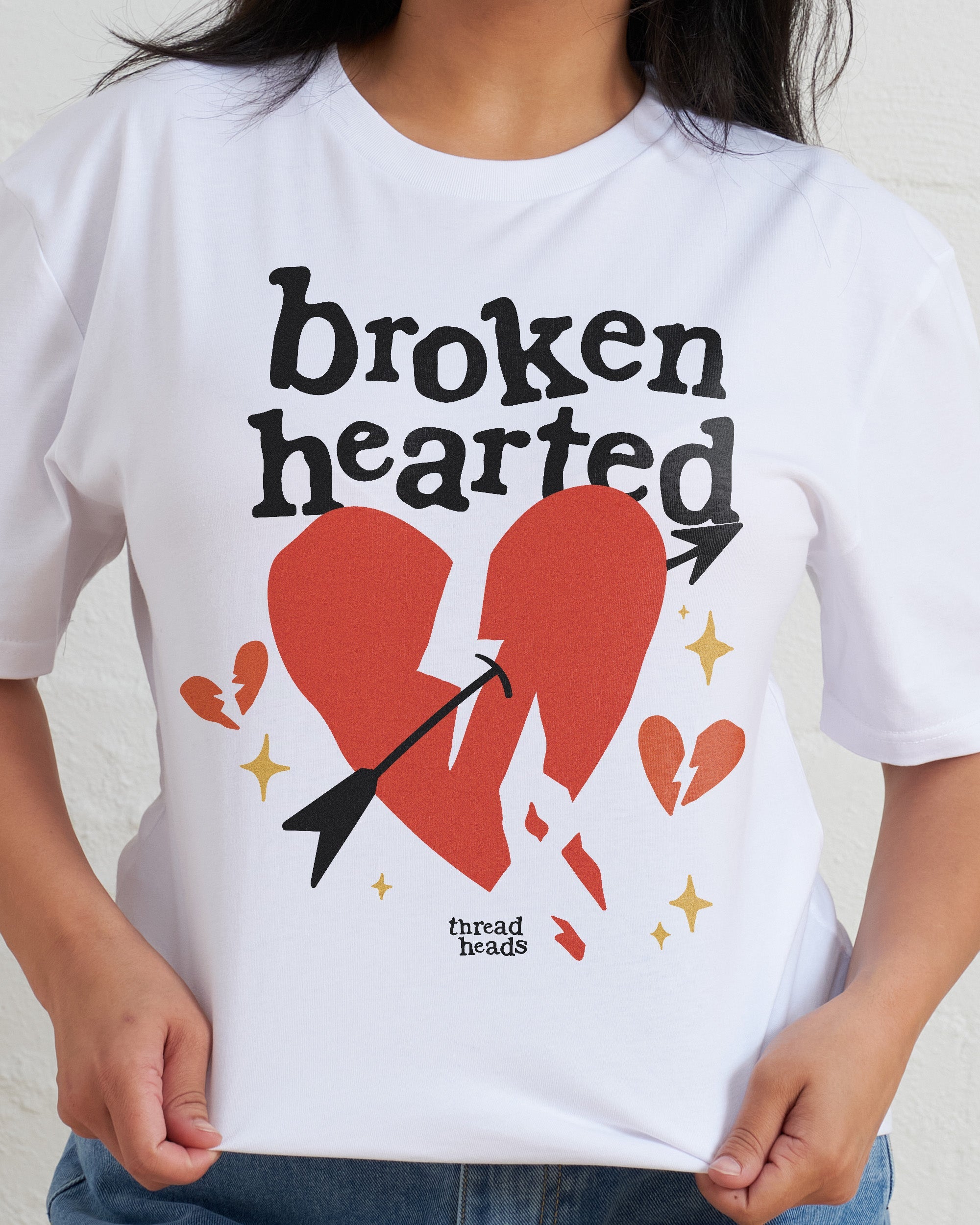 Broken Hearted T-Shirt Australia Online White