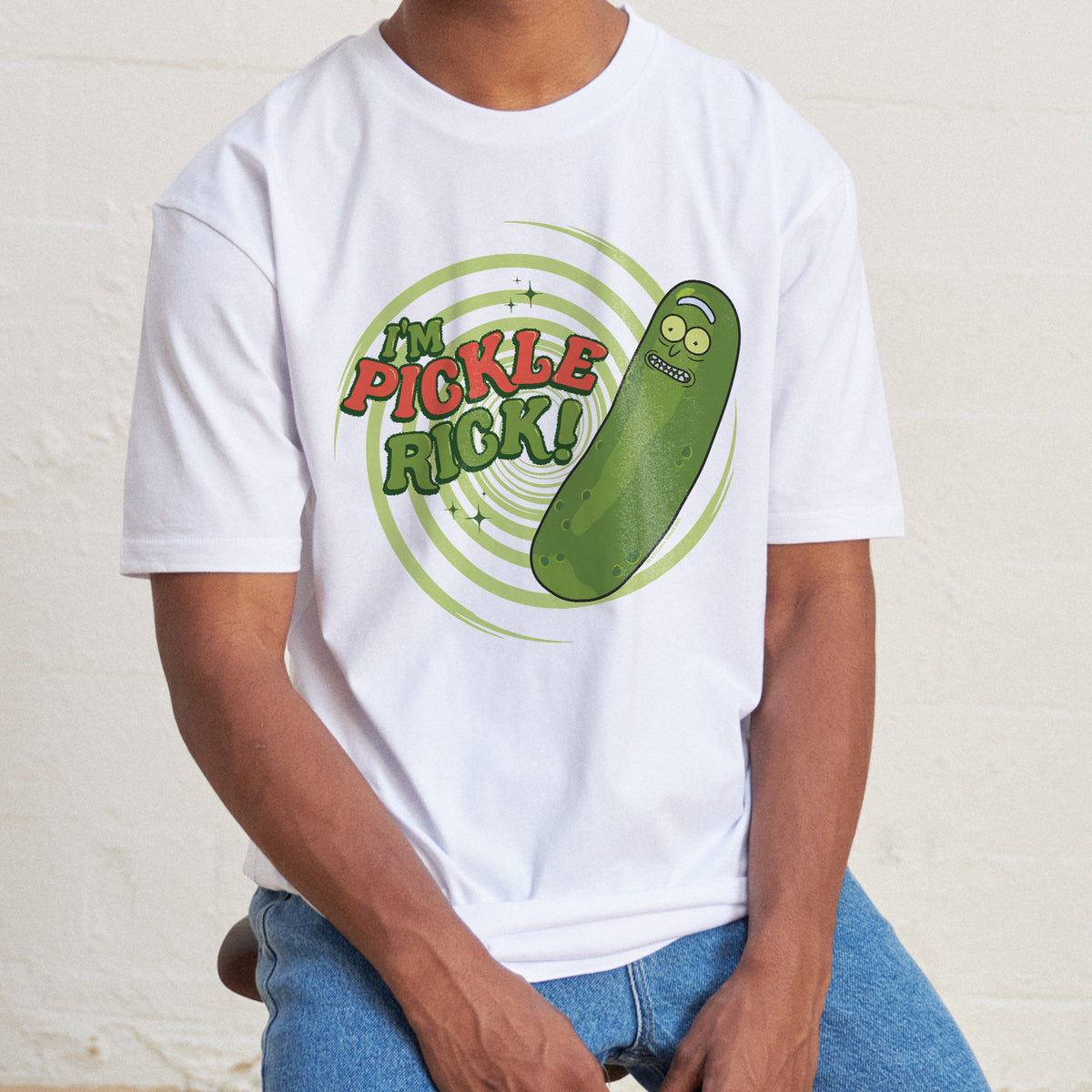 Rick T Shirt Pickle Rick - Camiseta De Personajes De La Serie Animada Para Hombre, Negro, S Rick And Morty