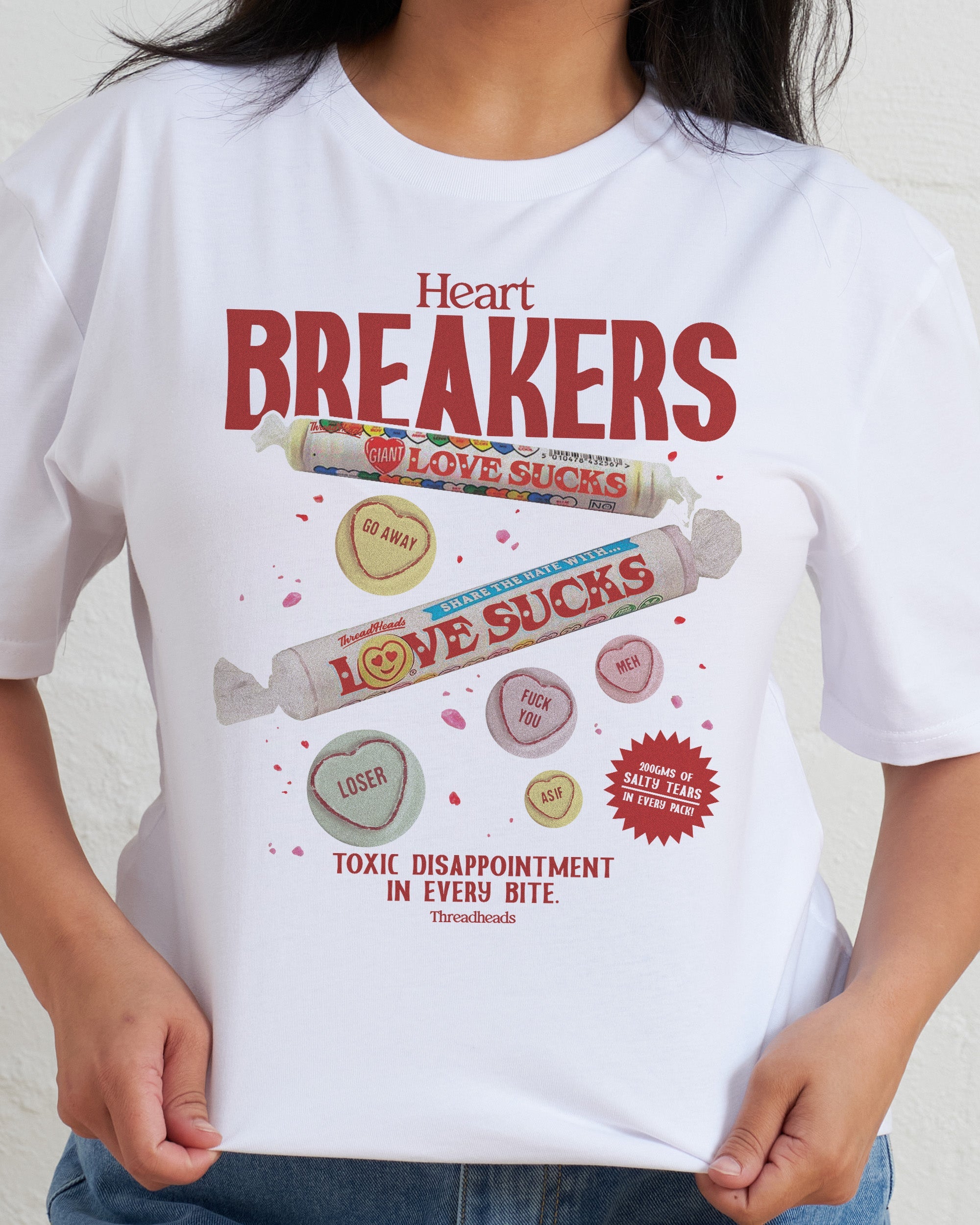 Heart Breakers T-Shirt Australia Online White