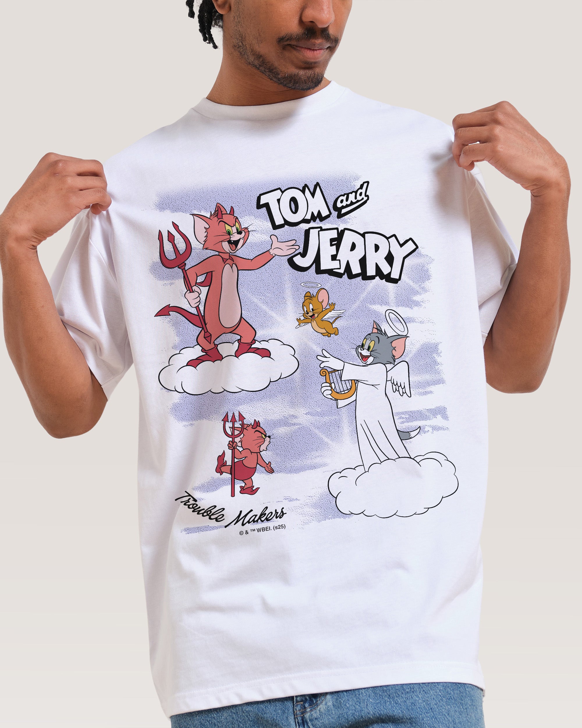 Heaven and Hell White T-Shirt