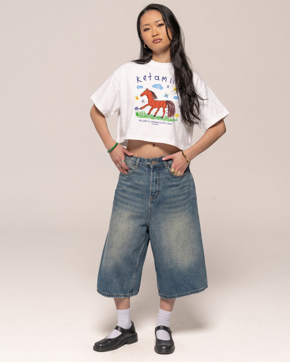 Ketamine Crop Tee