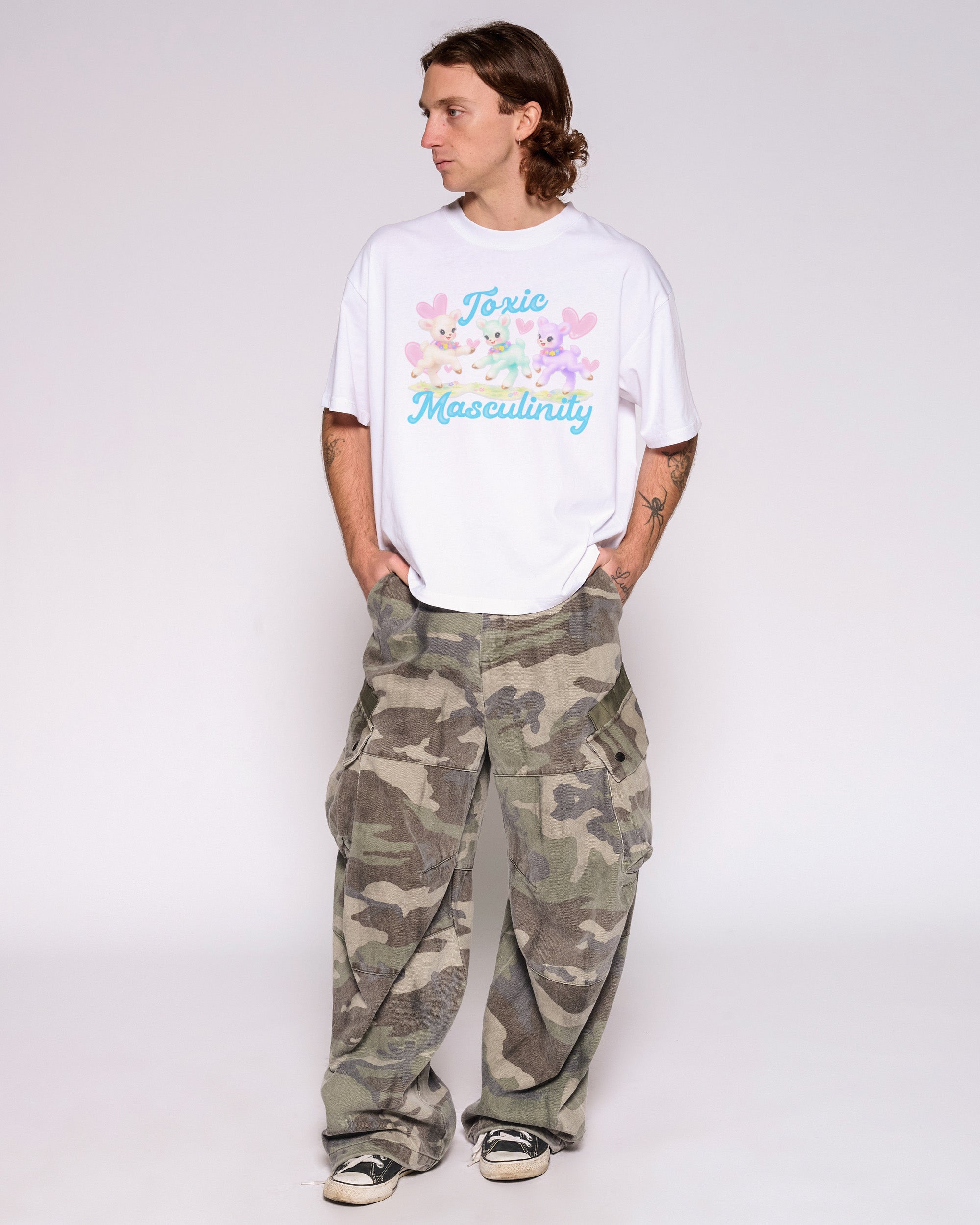 Toxic Masculinity Oversized Crop Tee