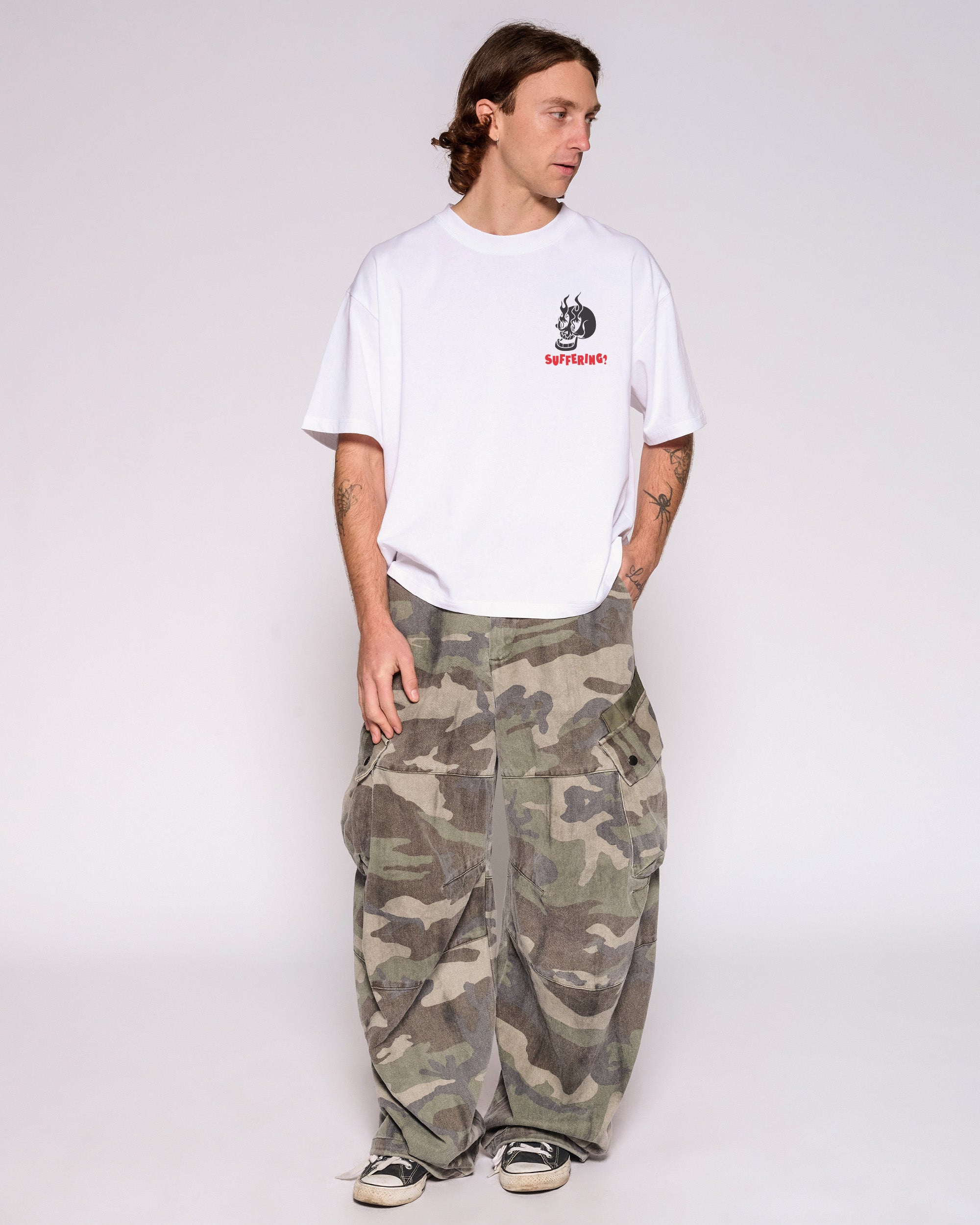 Stay Hydrated While You Suffer Oversized Crop Tee