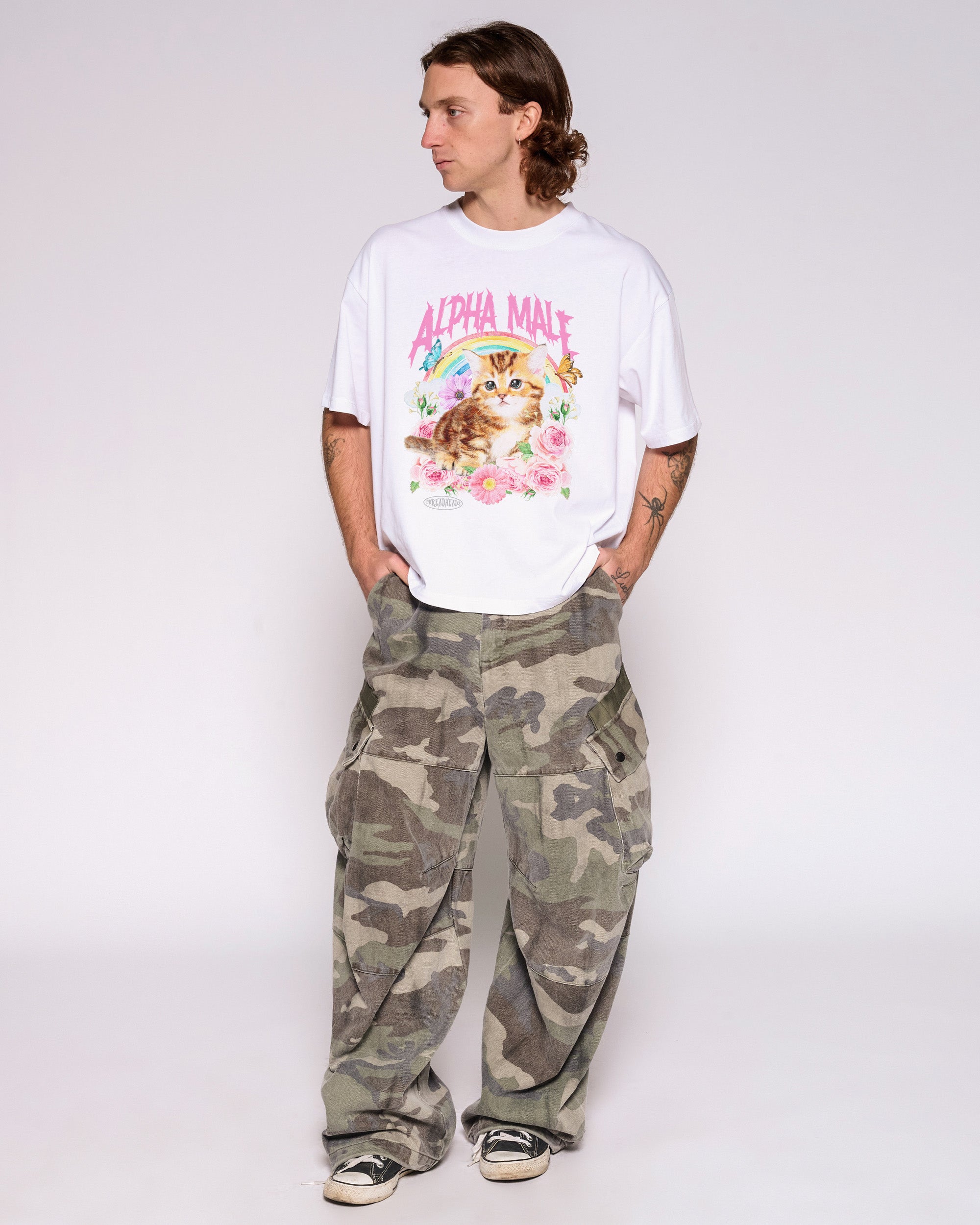 Alpha Male Oversized Crop Tee