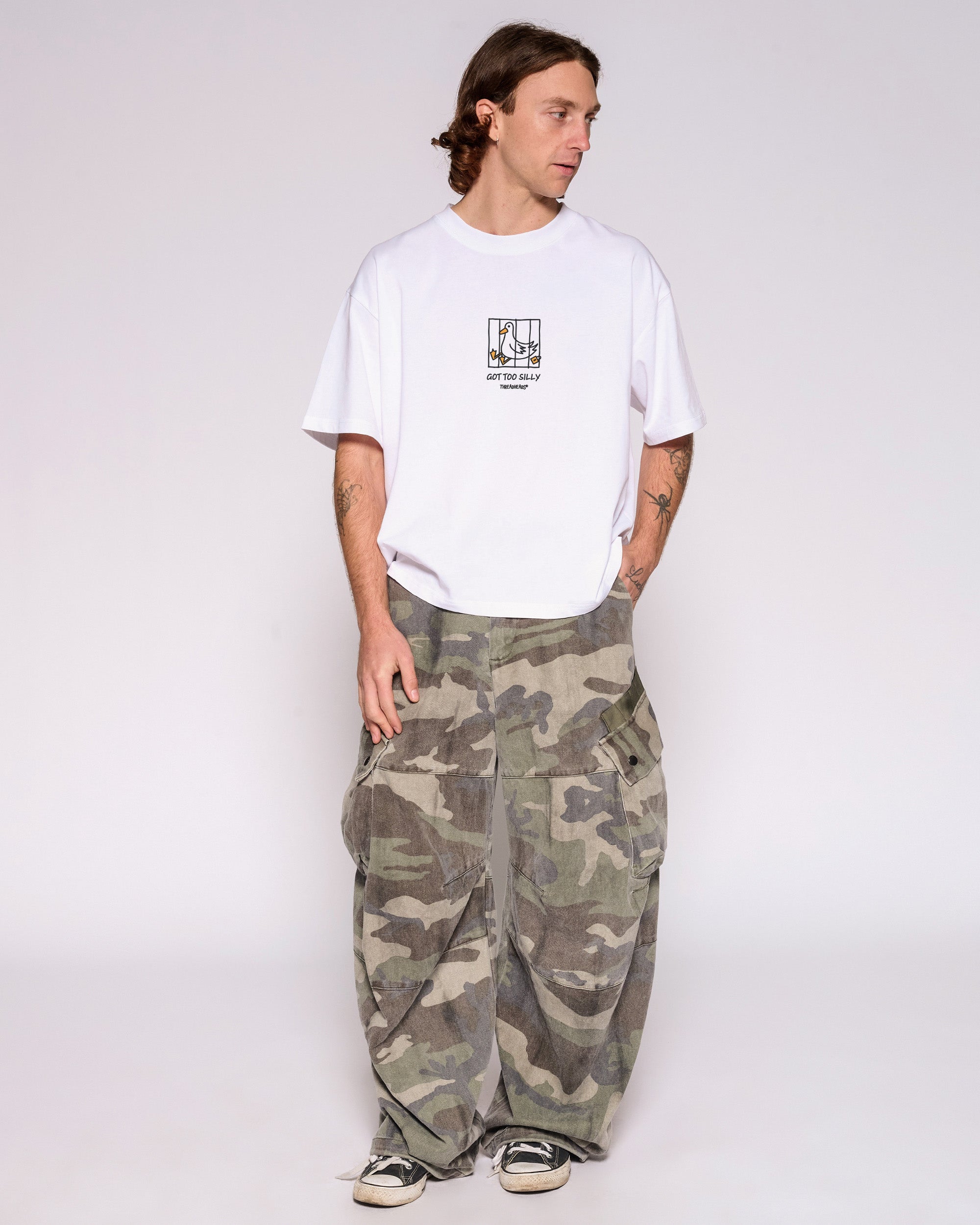 Got too Silly Oversized Crop Tee