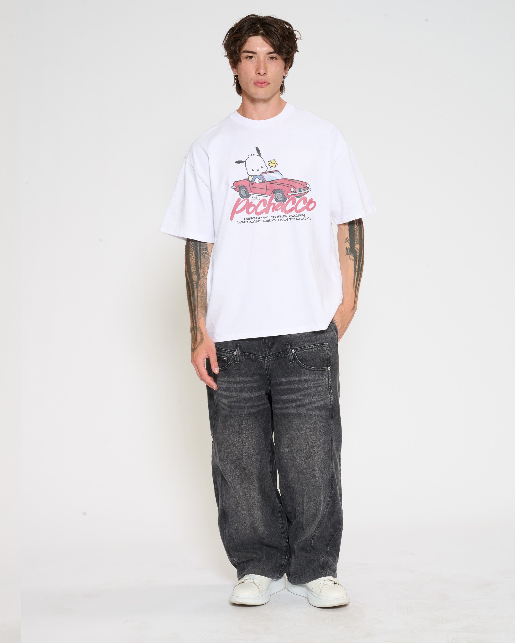 Pochacco Peak Hour Oversized Tee | Sanrio | Threadheads Europe Pochacco Peak Hour Oversized Tee | Sanrio | Threadheads Europe