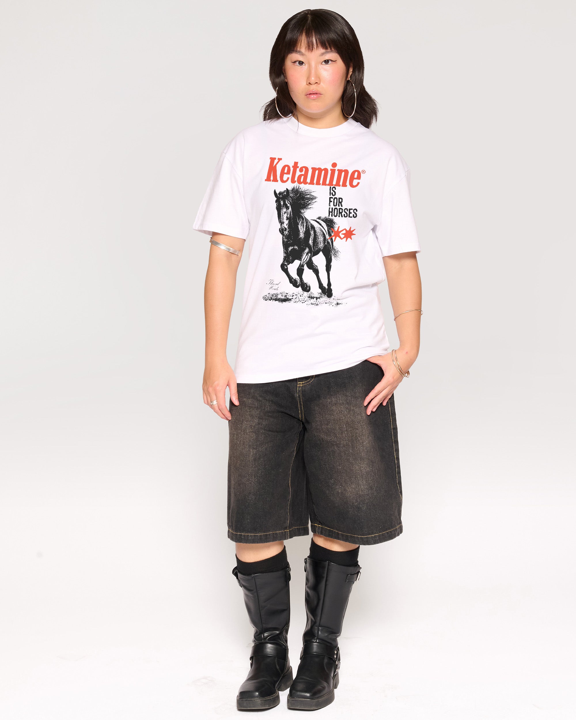 Ketamine is for Horses White T-Shirt