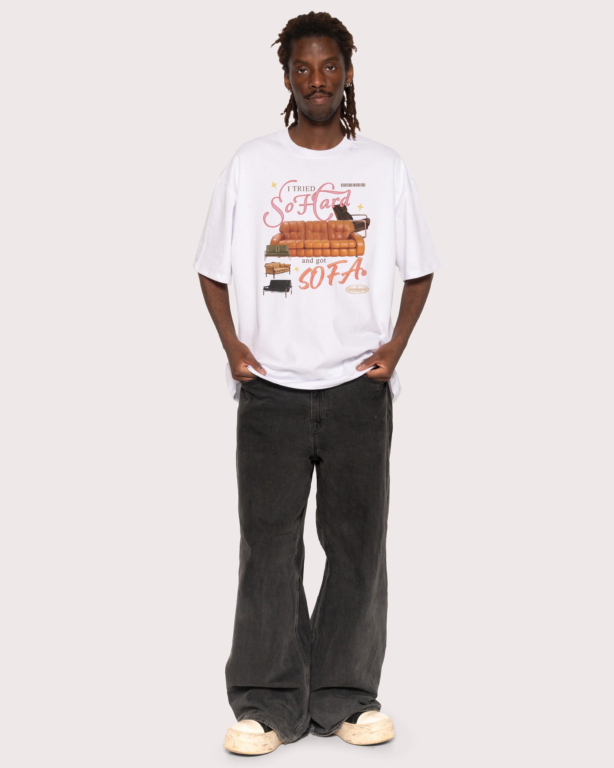 I Tried So Hard and Got Sofa White T-Shirt