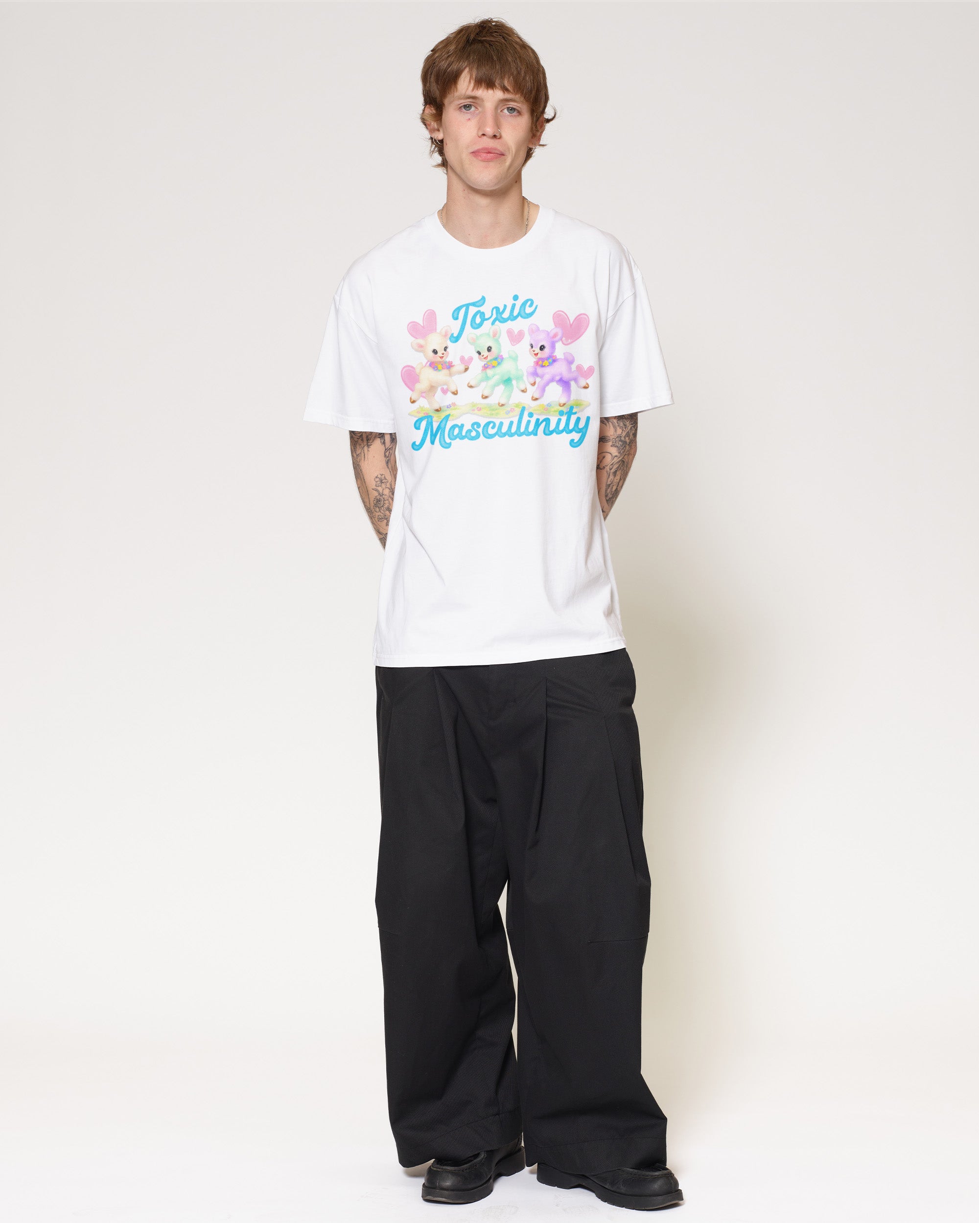 Toxic Masculinity White T-Shirt